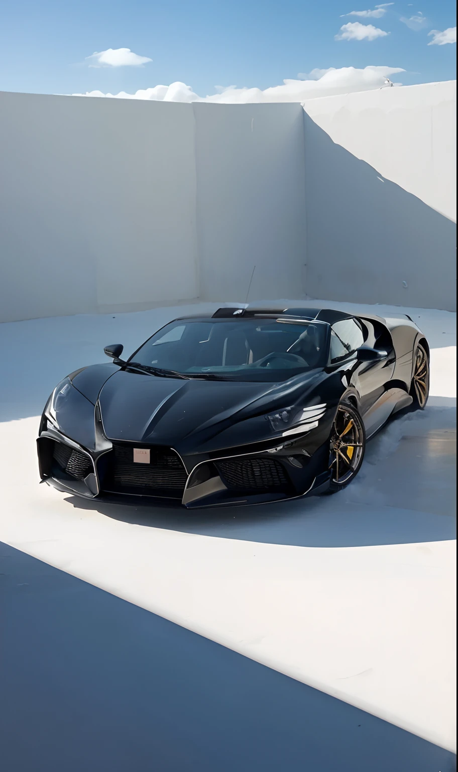 Write ARSLAN on the bonet of this car