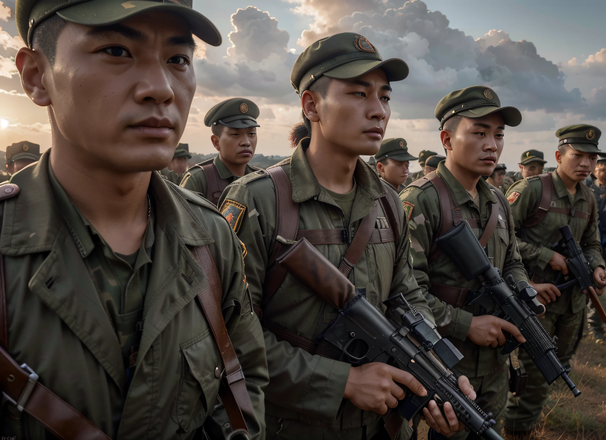 The People's Liberation Army of China marches in unison