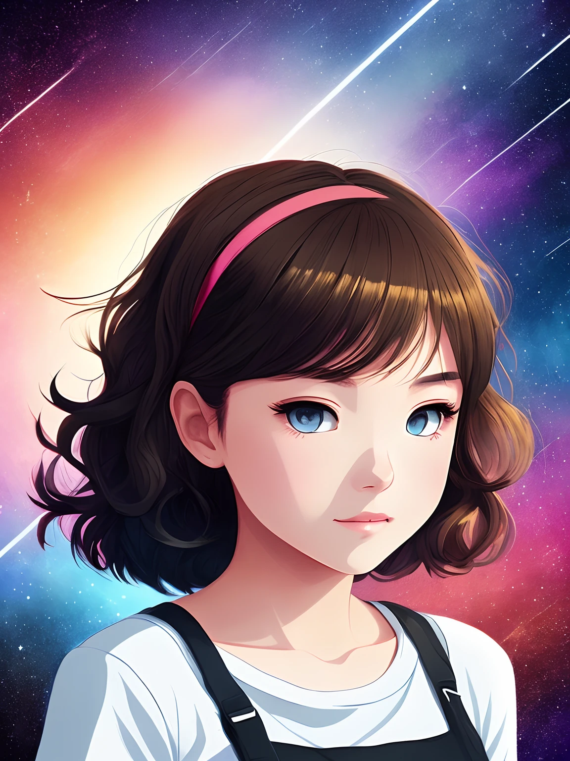 This image shows an illustration in an artistic style,It shows a woman lying on a couch,Looks like a cartoon or anime-style character。Her poses are casual and somewhat sultry,Wear a headband,Wears a brown top and shorts,and dark heels。Her eyes look straight at the viewer,The expression on his face is both mysterious and intriguing。The color tone of the entire illustration is black, white and gray,It gives a retro and artistic feel。