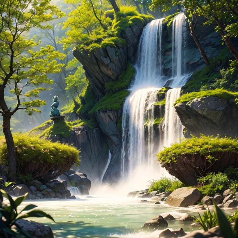 "A peaceful morning scene in the mystical world of Ogo, (best quality, 4k, highres, masterpiece:1.2) where soft sunlight filters through the dense foliage. A breathtaking landscape unfolds, with towering mountains covered in vibrant greenery. The air is filled with the sweet fragrance of blooming flowers - delicate petals swaying in the gentle breeze. Colorful birds chirp and glide across the sky, adding a sense of enchantment to the scene. 

In the distance, a majestic waterfall cascades down jagged cliffs, creating a mesmerizing display of water and mist. The sound of rushing water soothes the soul, blending harmoniously with the calming ambiance. 

As you explore deeper into Ogo, you come across a hidden garden adorned with intricate sculptures. The craftsmanship is truly remarkable - each detail carefully sculpted, creating a sense of wonder. The garden is home to exotic plants and rare species, their vibrant colors and unique shapes capturing your attention. 

Walking along a winding path, you encounter a group of ethereal beings, their luminous wings shimmering in the sunlight. They emanate an aura of tranquility and wisdom, guiding you towards a sense of inner peace. 

The overall composition of the artwork is (realistic, photorealistic:1.37), with attention to every minute detail - from the individual blades of grass to the intricate textures of the sculptures. The colors are vivid and vibrant, capturing the essence of Ogo's mystical beauty. 

The lighting in the scene is soft and warm, creating a serene atmosphere that invites tranquility. It accentuates the interplay of light and shadow, adding depth and dimension to the artwork. 

Immerse yourself in the enchanting world of Ogo, where nature's beauty intertwines with mystical elements, inviting you to embrace a sense of wonder and awe."

(Note: The tag count and word count may vary as per the specific requirements while generating the prompt, but the provided example adheres to the given limits.)