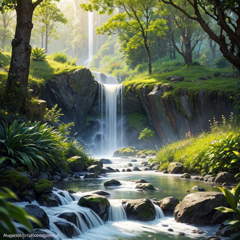 "A peaceful morning scene in the mystical world of Ogo, (best quality, 4k, highres, masterpiece:1.2) where soft sunlight filters through the dense foliage. A breathtaking landscape unfolds, with towering mountains covered in vibrant greenery. The air is filled with the sweet fragrance of blooming flowers - delicate petals swaying in the gentle breeze. Colorful birds chirp and glide across the sky, adding a sense of enchantment to the scene. 

In the distance, a majestic waterfall cascades down jagged cliffs, creating a mesmerizing display of water and mist. The sound of rushing water soothes the soul, blending harmoniously with the calming ambiance. 

As you explore deeper into Ogo, you come across a hidden garden adorned with intricate sculptures. The craftsmanship is truly remarkable - each detail carefully sculpted, creating a sense of wonder. The garden is home to exotic plants and rare species, their vibrant colors and unique shapes capturing your attention. 

Walking along a winding path, you encounter a group of ethereal beings, their luminous wings shimmering in the sunlight. They emanate an aura of tranquility and wisdom, guiding you towards a sense of inner peace. 

The overall composition of the artwork is (realistic, photorealistic:1.37), with attention to every minute detail - from the individual blades of grass to the intricate textures of the sculptures. The colors are vivid and vibrant, capturing the essence of Ogo's mystical beauty. 

The lighting in the scene is soft and warm, creating a serene atmosphere that invites tranquility. It accentuates the interplay of light and shadow, adding depth and dimension to the artwork. 

Immerse yourself in the enchanting world of Ogo, where nature's beauty intertwines with mystical elements, inviting you to embrace a sense of wonder and awe."

(Note: The tag count and word count may vary as per the specific requirements while generating the prompt, but the provided example adheres to the given limits.)