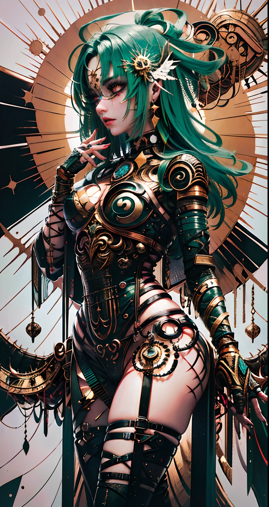 anime style, Slavic fairy with dragonfly wings wide hip green hair Girl extreme beauty green And yellow Makeup Full Body In cybernetic leotard Outfit Outside On dark forest ((Skinny Petite)), Photorealistic Photo Masterpiece Realistic Realism Photorealism High Contrast Photorealistic Digital Art Trending in Artstation 8k HD High Definition Detailed Detailed Skin Texture Hyper-Detailed Realistic Skin Texture Armor Best Quality Ultra High Resolution, (Photorealistic: 1.4), High Resolution - --auto --s2