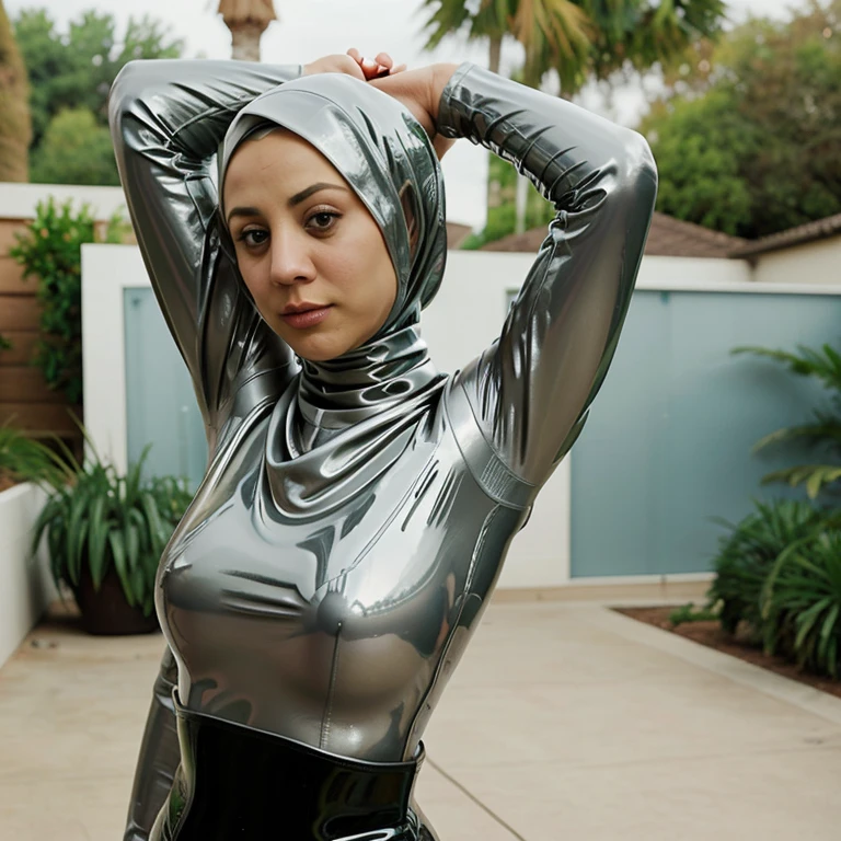 kaley cuoco in latex and hijab