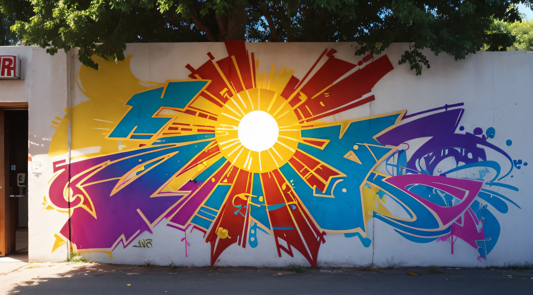 sun graffiti