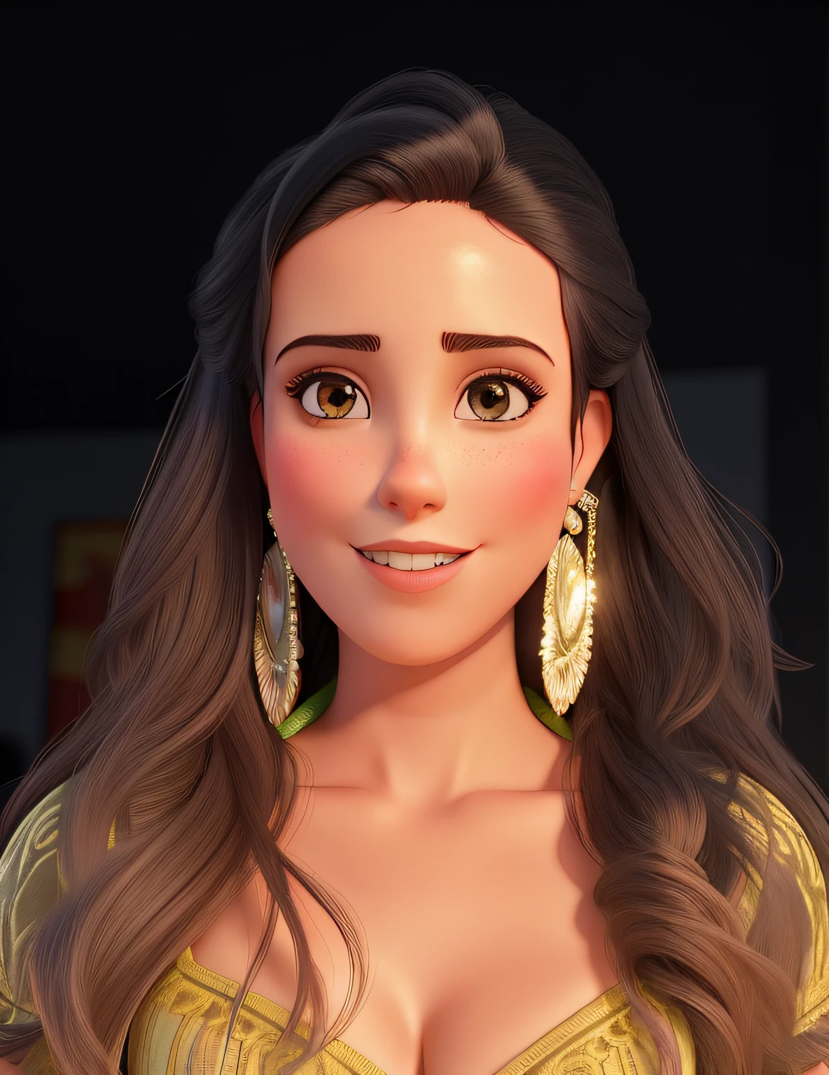 mulher empoderada, com brinco, linda, alta qualidade, melhor qualidade