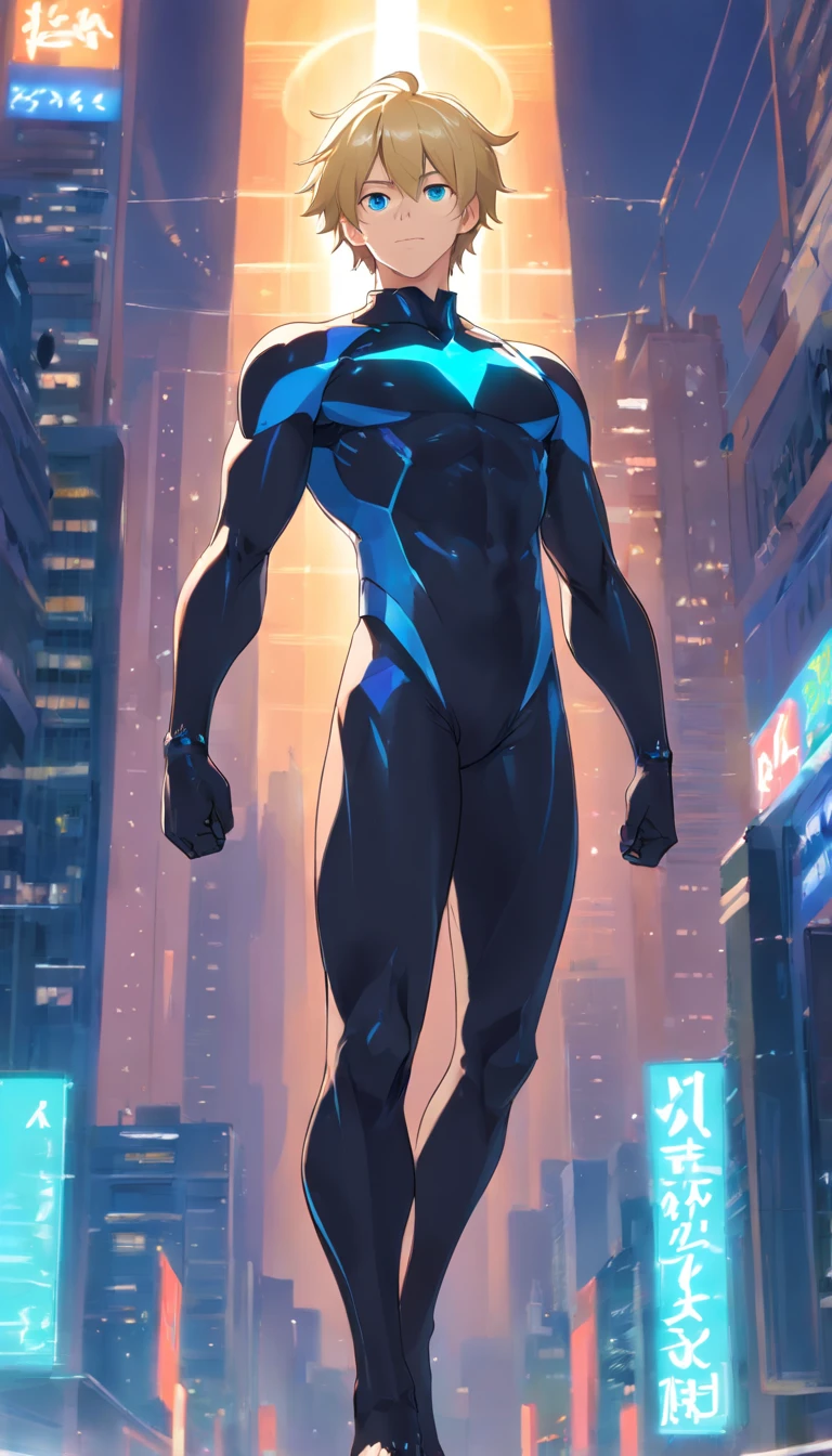 1 male human、a blond、Huge ass、black rubber suit、Blue eyes、Large, thick thighs、short-haired、wide hips、musculature、erectionpenis、Mokkori、Russian、A sexy