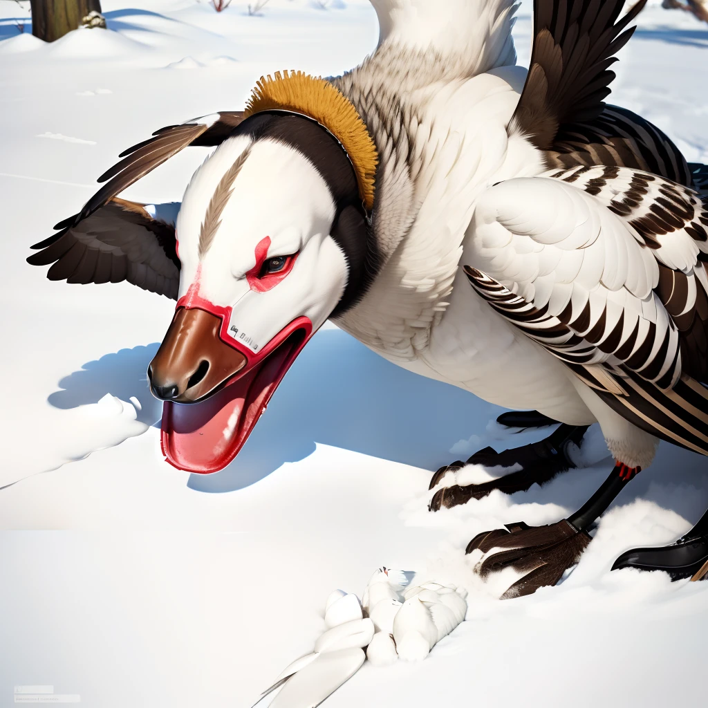 Geese snorting cocaine