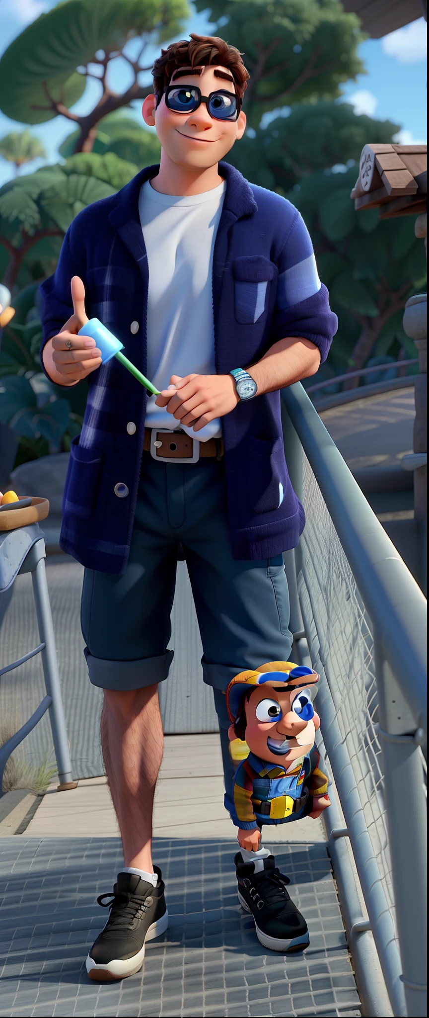 A man, igual aos filmes Disney Pixar