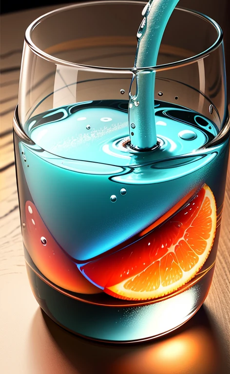 Water in a glass
