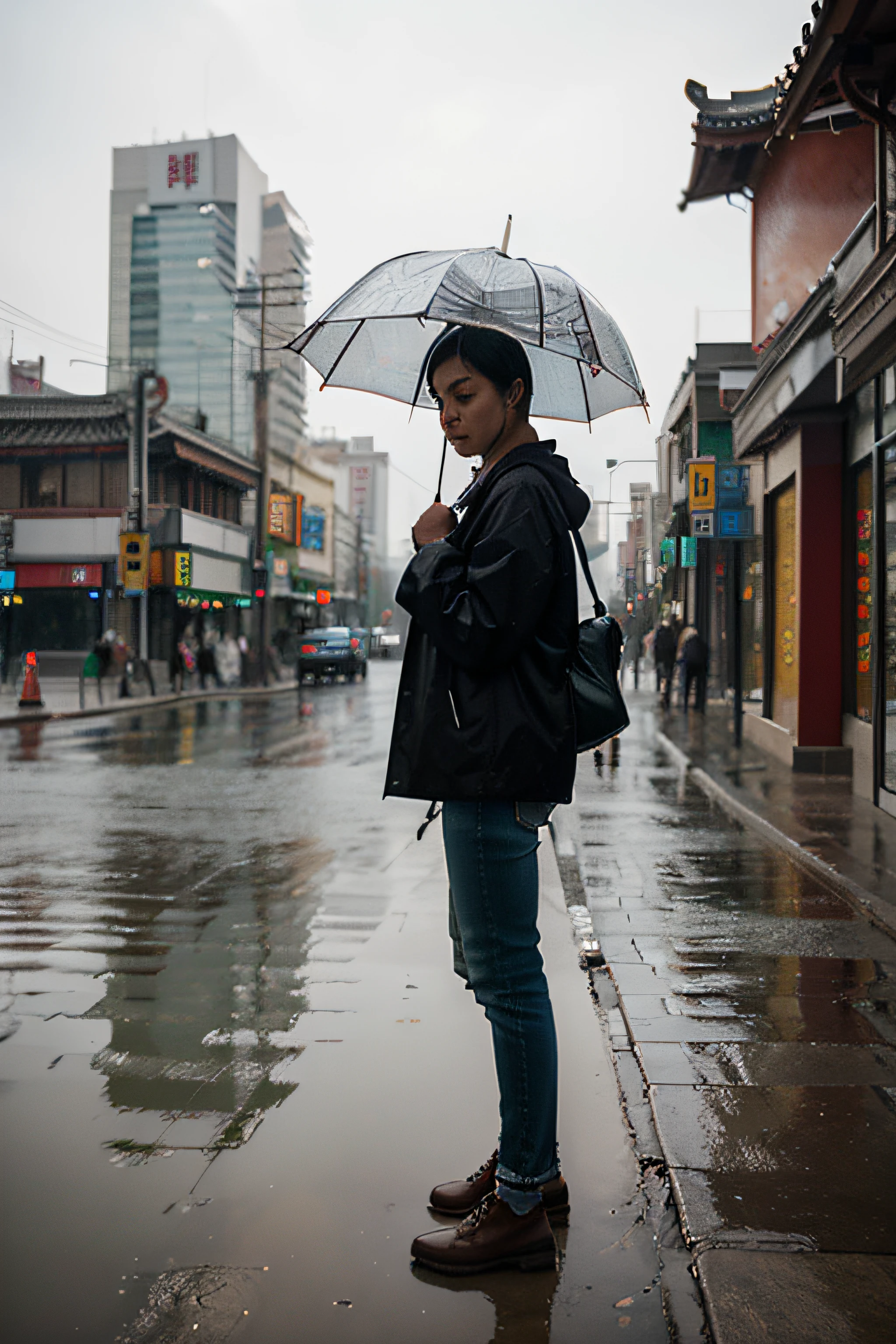 Beijing streets,rainy days