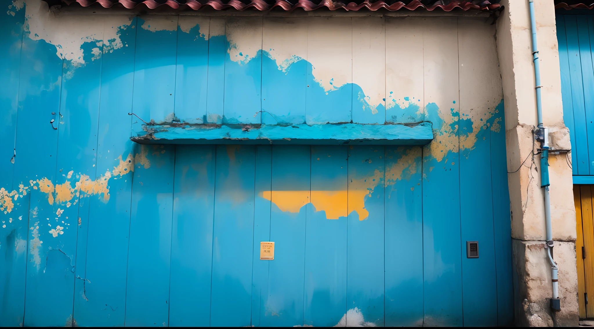 Muro azul acinzentado cor de gelo azul