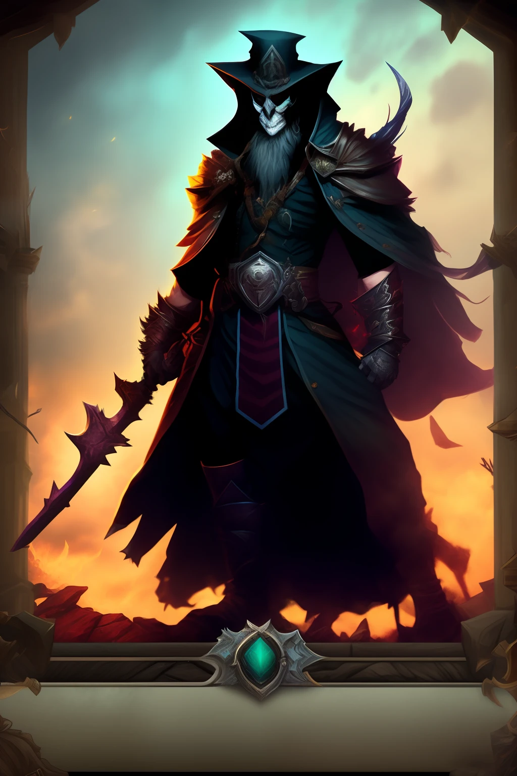 Mage with a very ominous look but also a sense of justice