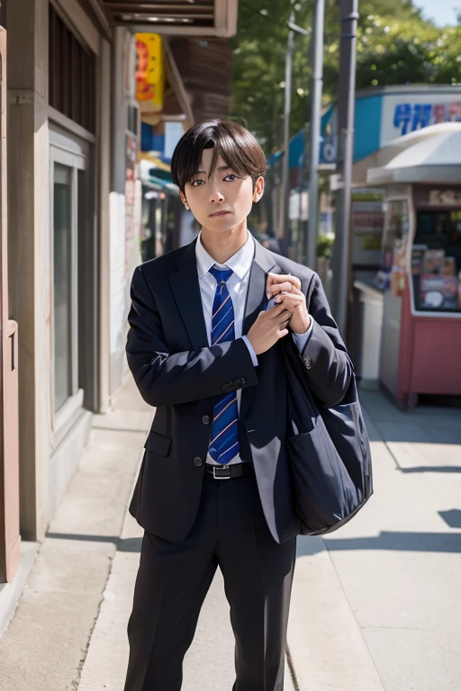 I'm Shinichi Kudo, a high school detective、On the way back from going to an amusement park with a childhood friend and classmate, I witnessed a transaction site of a suspicious man in black