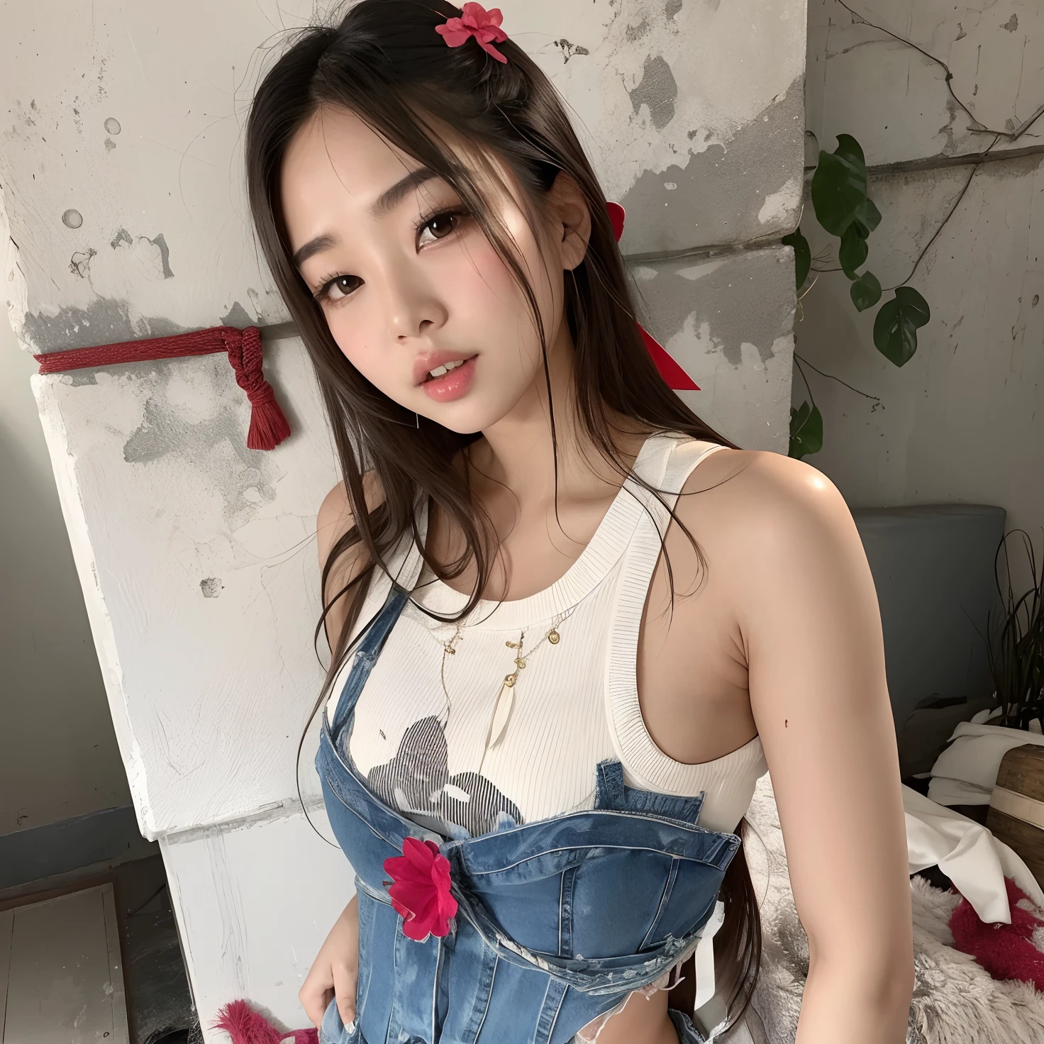 Asian woman in a denim dress posing for a photo, jennie blackpink, Mulher sul-coreana bonita, coreana, linda mulher coreana jovem, Heonhwa Choe, mulher coreana jovem bonita, young asian girl, Asian girl, Parque Roseanne do Blackpink, 韓国アイドル, Beautiful Asian girl, Parque Ji-min, Dom Yunjoo, young pretty gravure idol