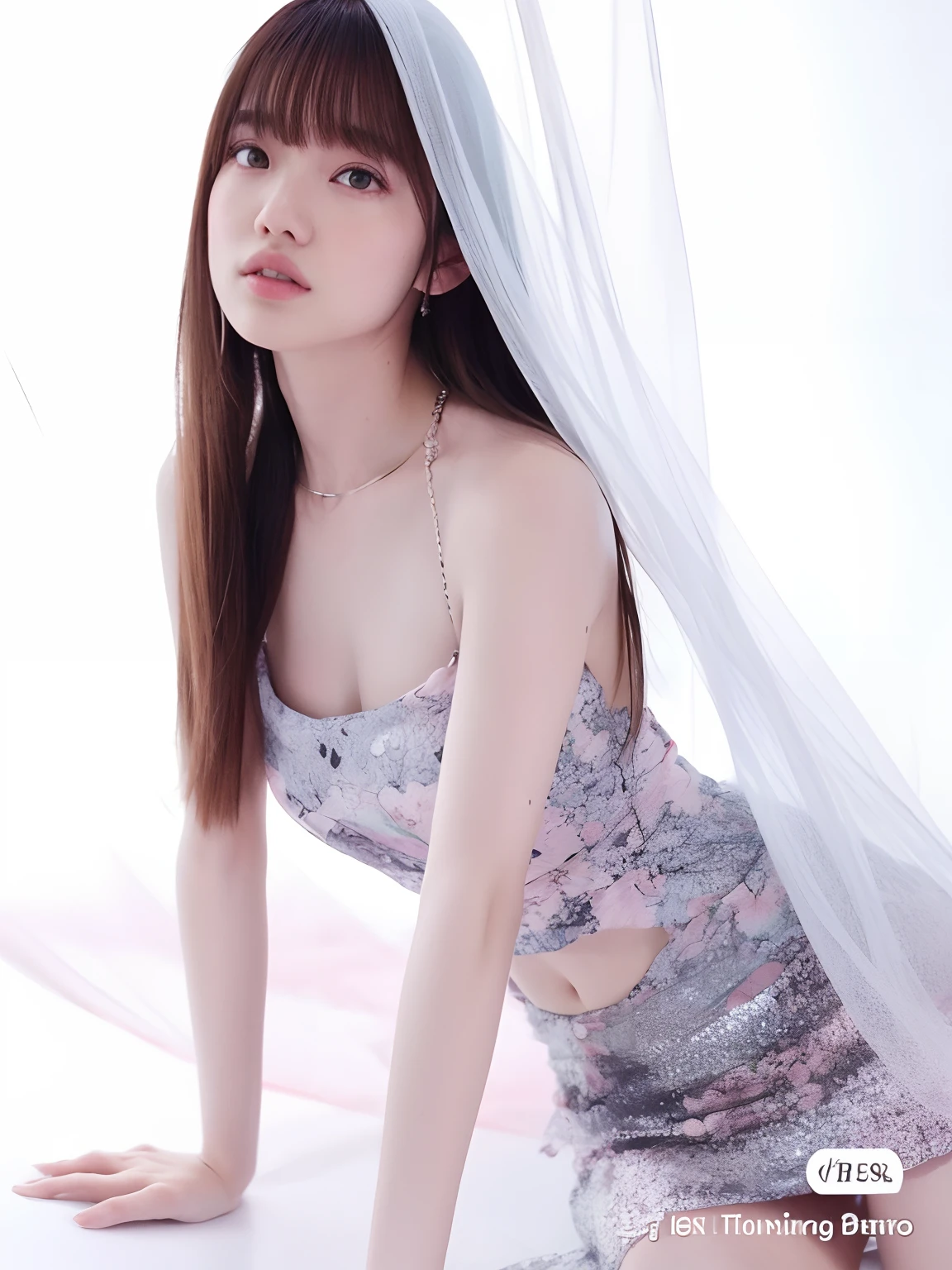 Un primer plano de una mujer con un vestido con un velo sobre la cabeza, Lalisa Manobal, Blackpink Jennie, Xilaxia de cuerpo completo, Yoshitomo Nara, Ruan Jia hermoso!, Hermosa modelo china, Lalisa Manoban de Blackpink, Xintong Chen, Yanjun Chengt, Ethereal Beauty, Sha Xi