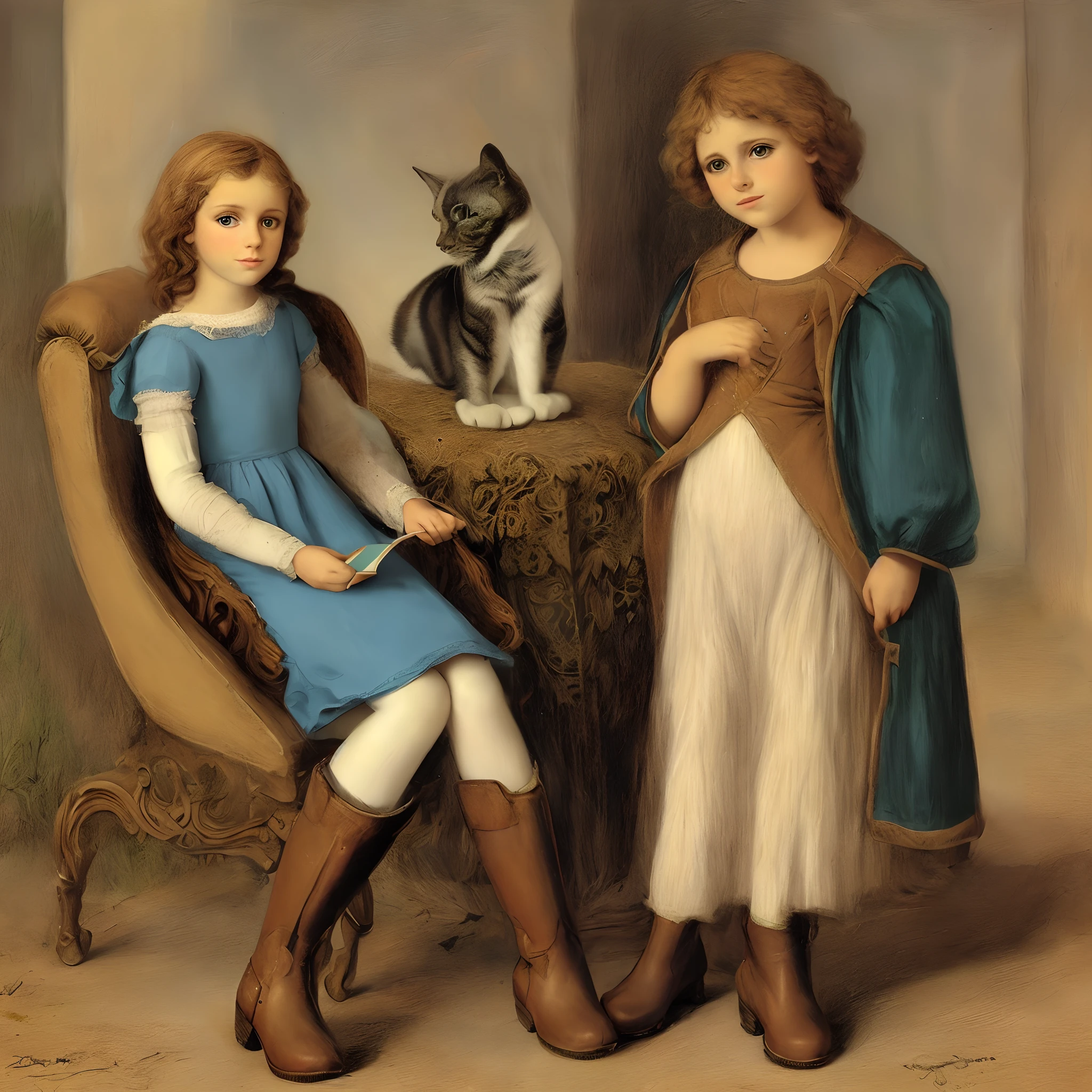 crie uma princesa inspirada no livro o gato de botas