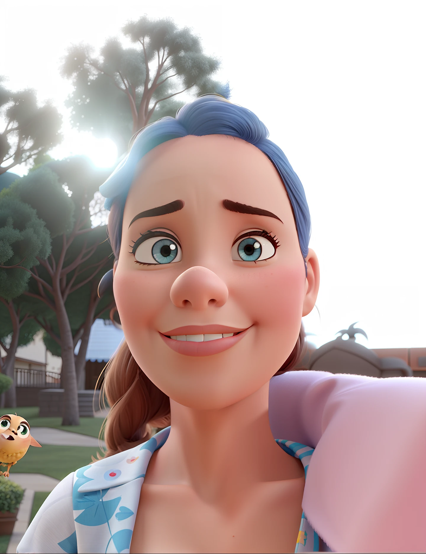 Estilo Pixar, alta qualidade, mulher 44 anos