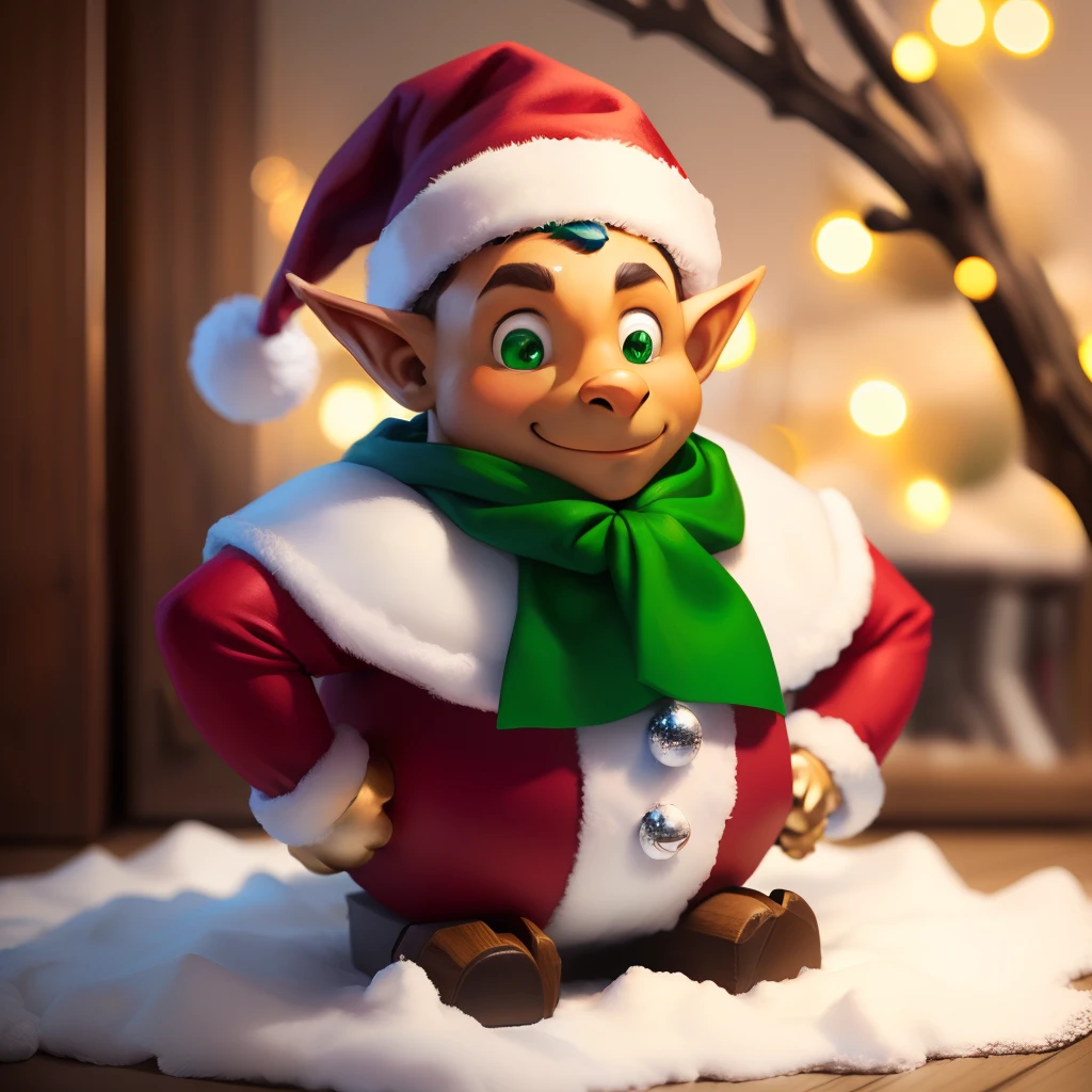 Create a big buff christmas elf