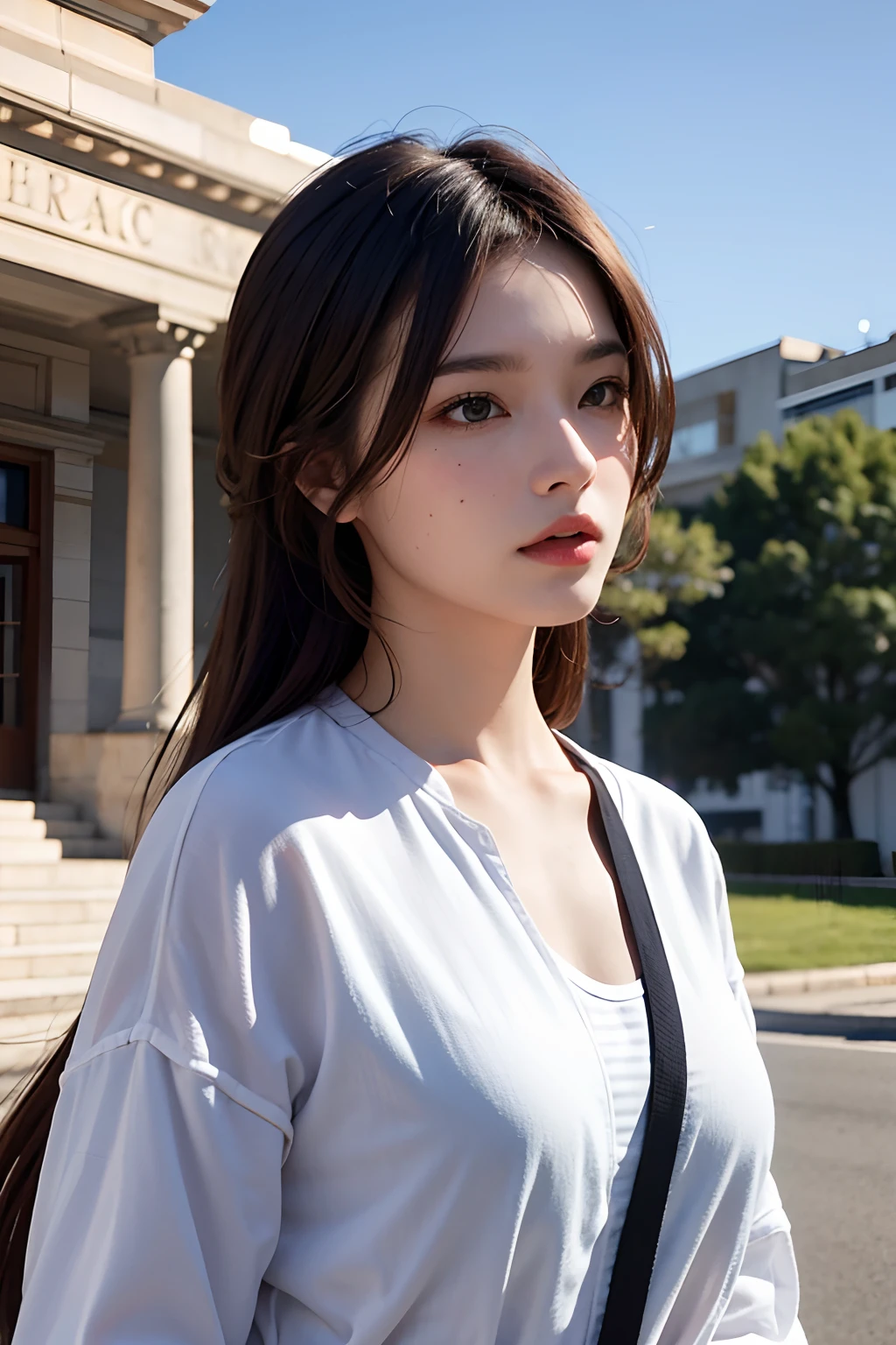 Change background outdoor ultra realistic