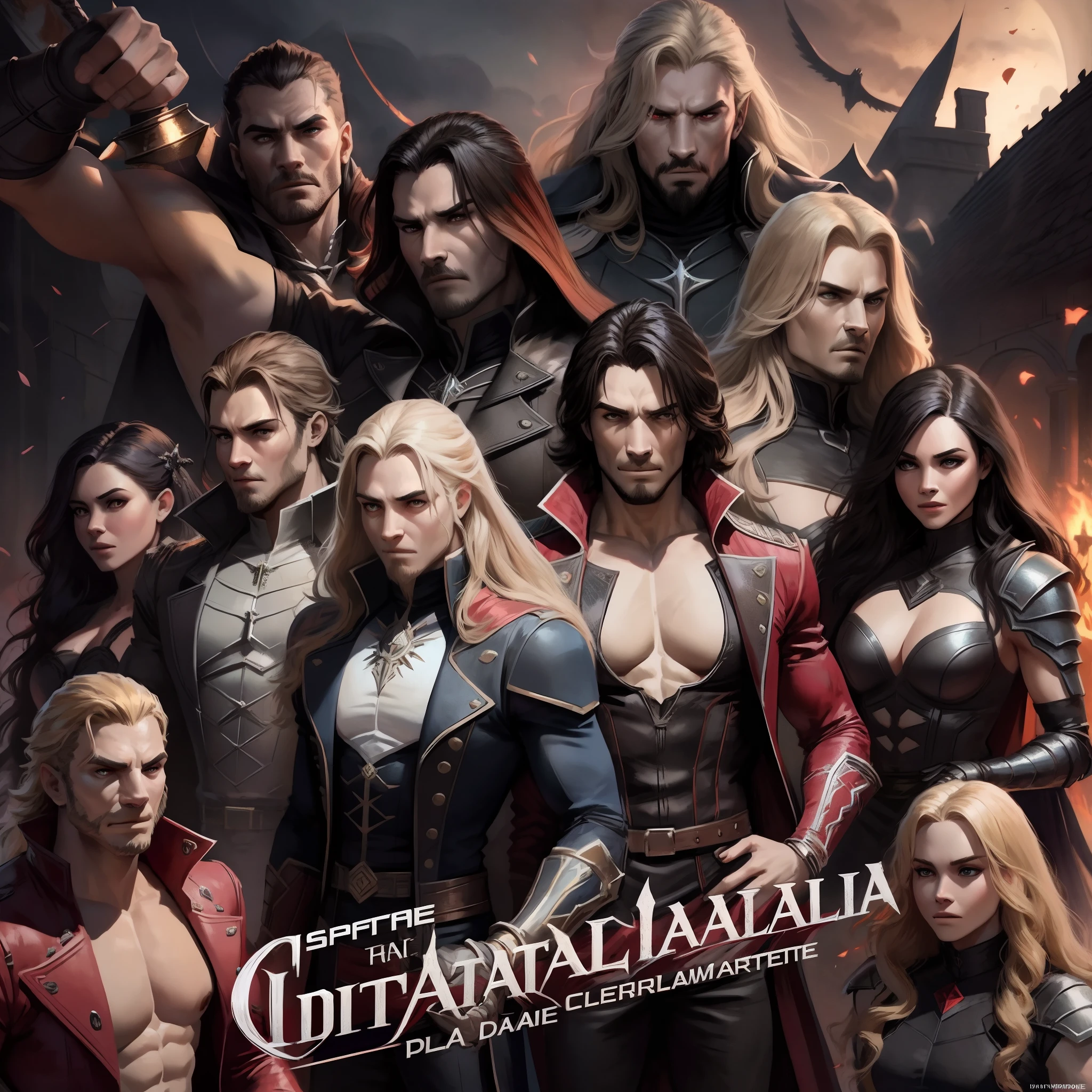 Castlevania Shadow Lord hyper réaliste super détaillé Plan dynamique chef-d’œuvre scène cinématique scènes film Epic Portrait légendaire de Lord Dracula bavardant seriuly avec les démons enfer au combat Guerre hyper réaliste super détaillé hyper réaliste super détaillé visages hyper réalistes poses super détaillées mains anatomie correcte proportions musculaires très beaux hommes Marvel comics style