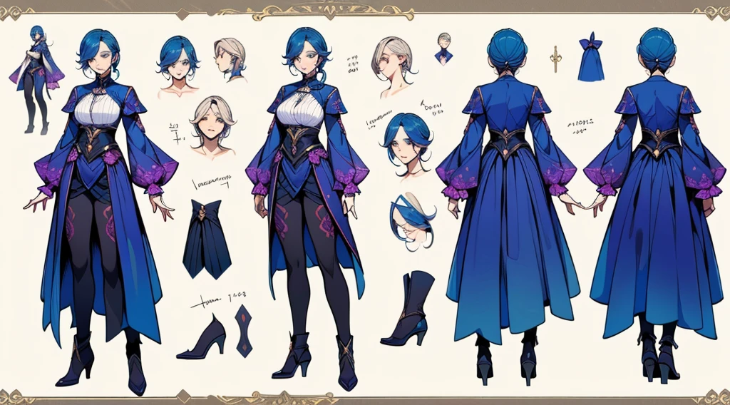 Female original character reference sheet adoptable,