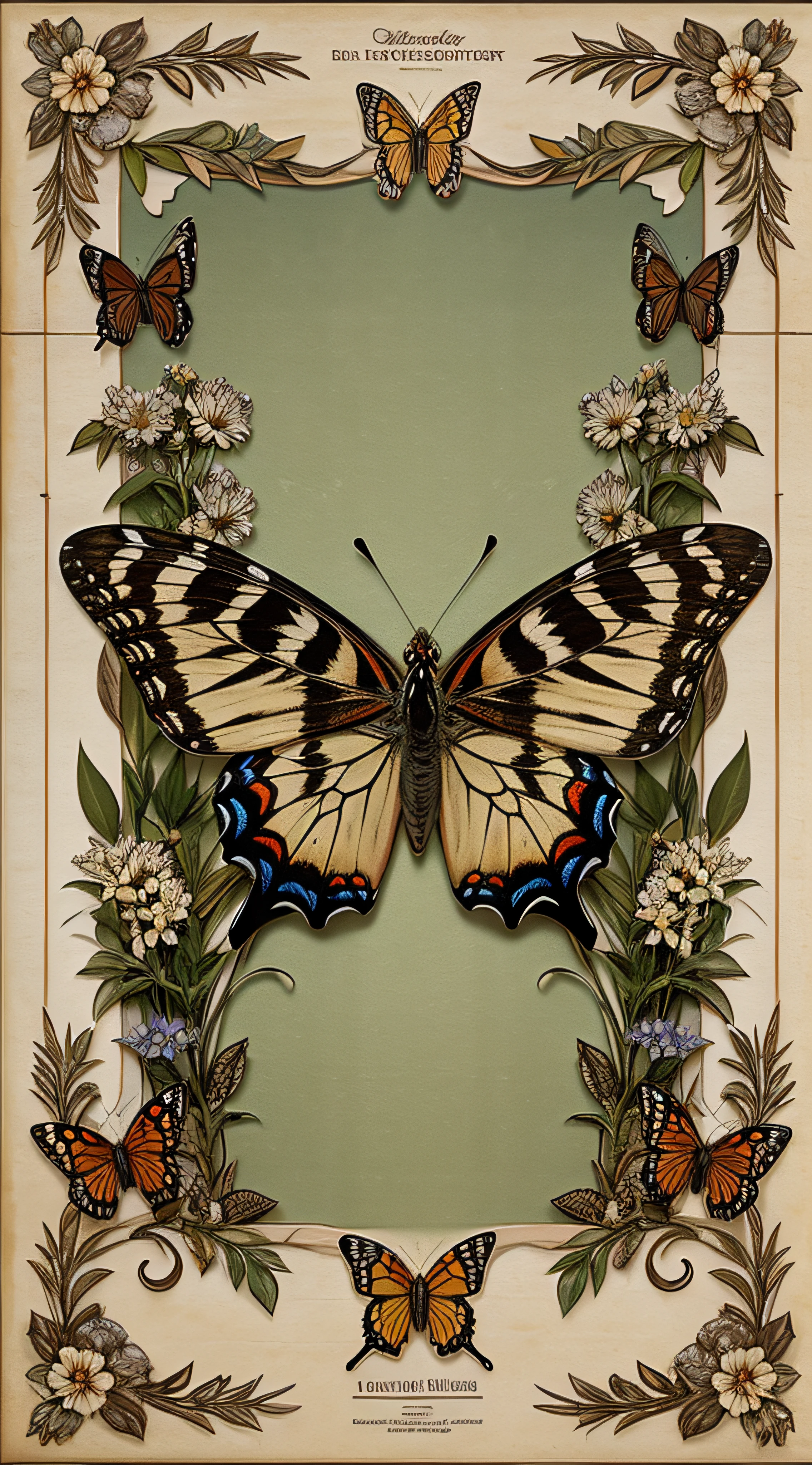 best quality, ultra-detailed. butterfly collector chart (lepidopterists). HDR, 16K.