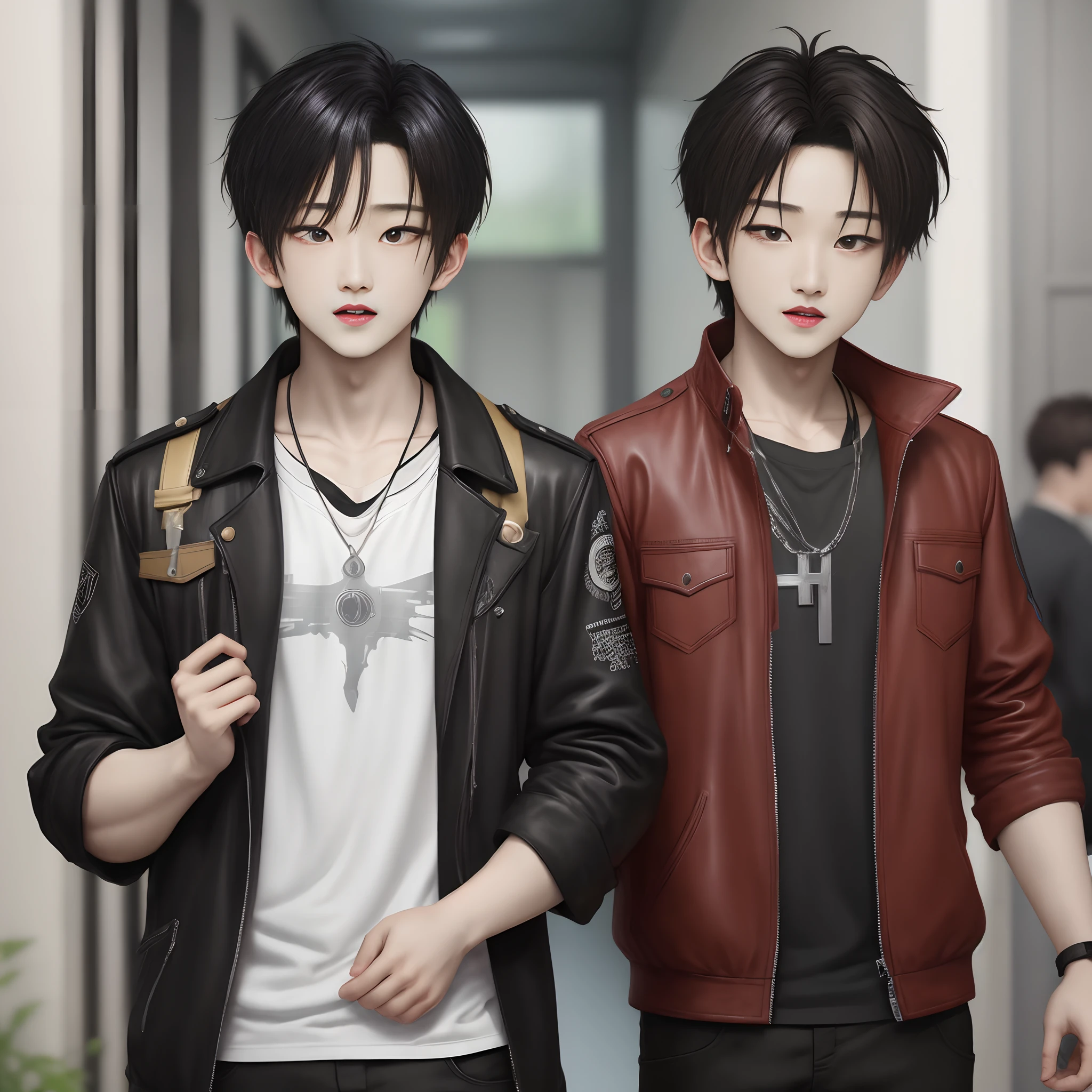 The younger brother is cute --auto