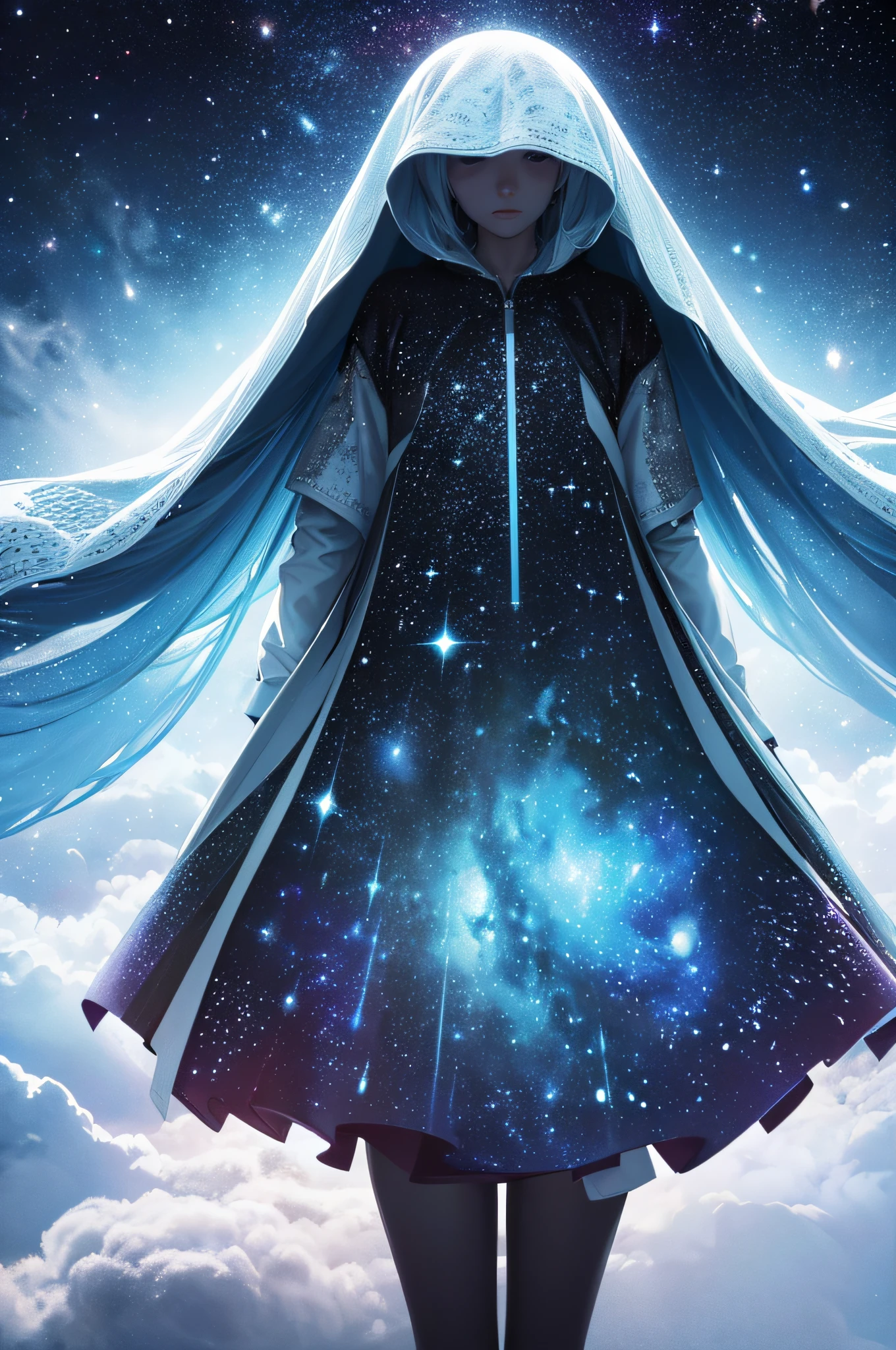 In the universe with the visible and beautiful galaxy, the encounter between humans and an advanced and intelligent alien species. It's full of details and emotion