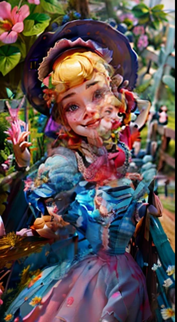 (BoPeepWaifu:1), smile, cute, cute pose, looking at viewer, thick thighs, :D, (pink dress, long skirt, polka dot, headwear:1.2), from above,
(realistic:1.2), (realism), (masterpiece:1.2), (best quality), (ultra detailed), (8k, 4k, intricate),(full-body-shot:1),(Cowboy-shot:1.2), (85mm),light particles, lighting, (highly detailed:1.2),(detailed face:1.2), (gradients), sfw, colorful,(detailed eyes:1.2),
(detailed ladscape, farm, fence, plants, flowers, sheeps:1.2),(detailed background),detailed landscape, (dynamic angle:1.2), (dynamic pose:1.2), (rule of third_composition:1.3), (Line of action:1.2), wide shot, daylight, solo,