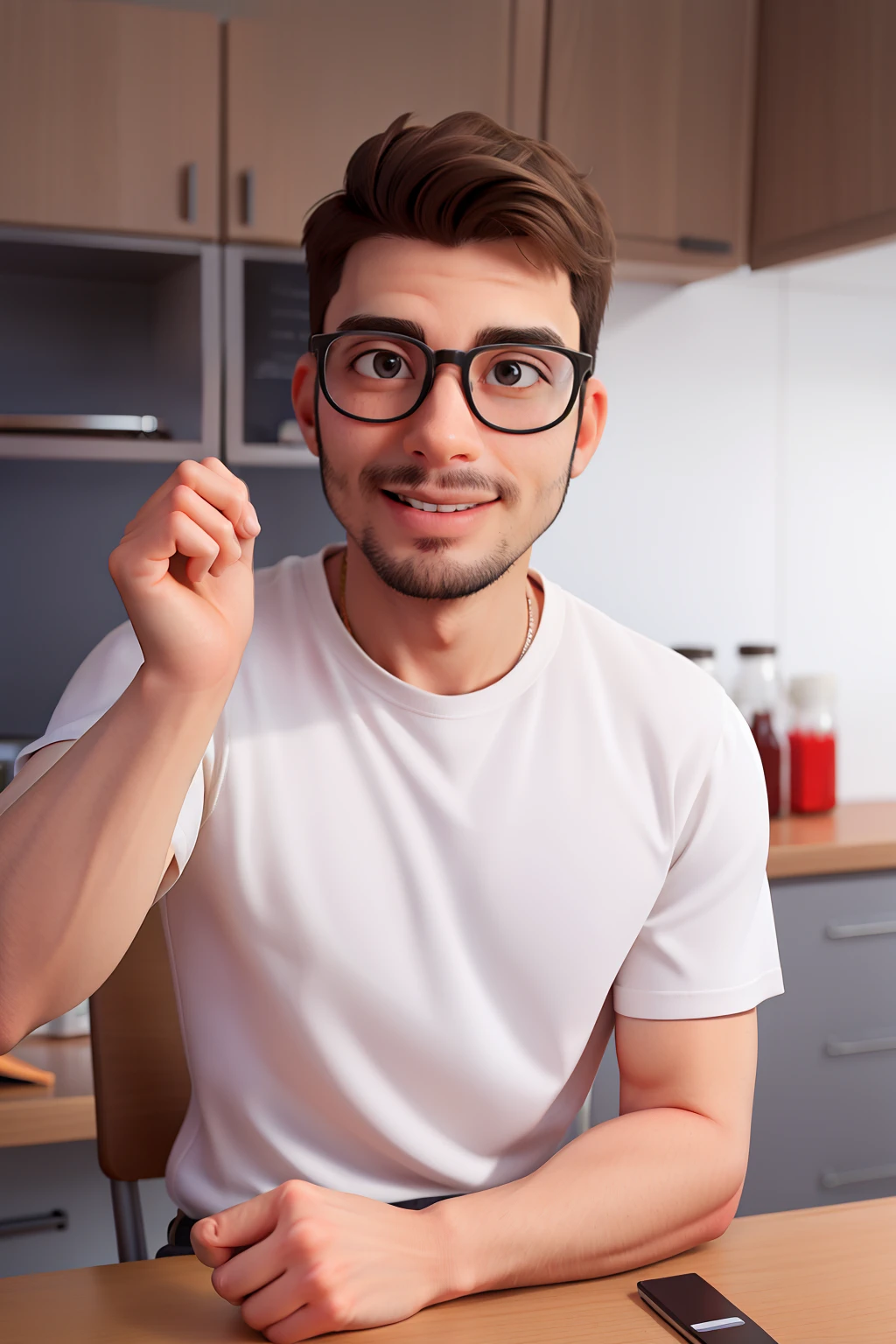 Man in glasses sitting on research lab bench, fazendo experimentos, cerca de 3 5 anos, 3 2 anos, 38 anos, 2 8 anos, 2 7 anos, 3 6 anos, 2 9 anos, 3 2 - ano - homem de idade, david rios ferreira, foto de perfil profissional, Homem de 4 0 anos