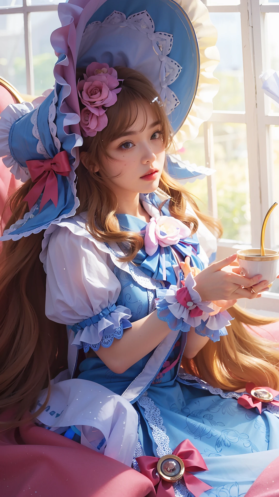 (photorealistic:1.4), best quality, masterpiece, ultra high res, 1girl, (detailed face:1.2), (detailed eyes:1.2), (detailed hair:1.2), (detailed clothes:1.2), 4k, (detailed color:1.2),
