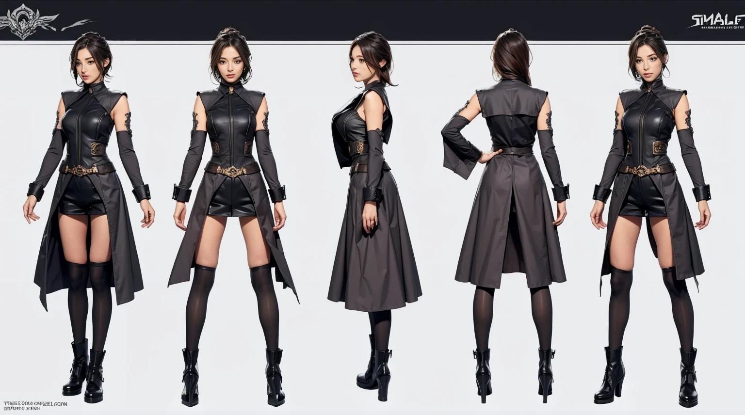 Female original character reference sheet adoptable,