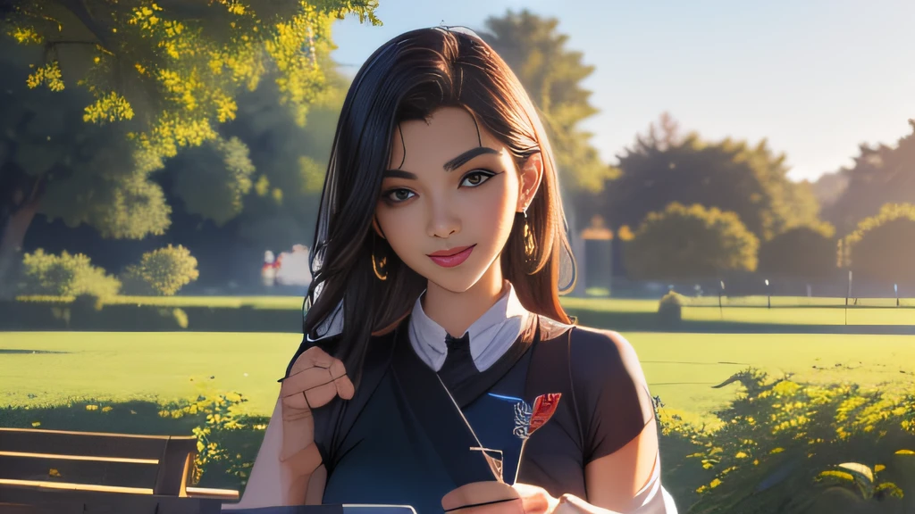 sfw, (Extremely detailed 8k wallpaper:2), (photo:2), (soigne Beautiful girl:2), (gives a lecture to friends:2), detailed (Face and eyes), (hyper realistic:1), (highly detailed:1), (epic realistic:1), rim light, (maximum details:1), cozy, (fullbody:1.3), (looking at viewer:2), (Woman's Attractive Qualities:2), (Attractive Woman:2), (Attractive:2), Smile, Intelligence, Empathy, Gracefulness, Sense of Style, Fitness, Grooming, Optimism, (Sensitivity:2), Sincerity, Romantic Gestures, Playfulness, Fashion Sense, (Sensuality:2), Charm, Modesty, Thoughtfulness, (Femininity:1), Flirtatiousness, Warmth, (Physical attractiveness:2), A beautiful smile, A love of life, strength and power, vulnerability, curiosity, wonder, love, (nature background:2), kawaii, waifu, Beautiful breasts, (attractive body:2), (Beautiful body:2), Beautiful pose, attractive pose, (Beautiful legs:1.0), (spread legs:1.0), (Beautiful clothes:1), (classic clothes:2), (elegant clothes:2), (European clothes:2), detailed clothes, (skirt:1), (blouse:1), (provocative pose)