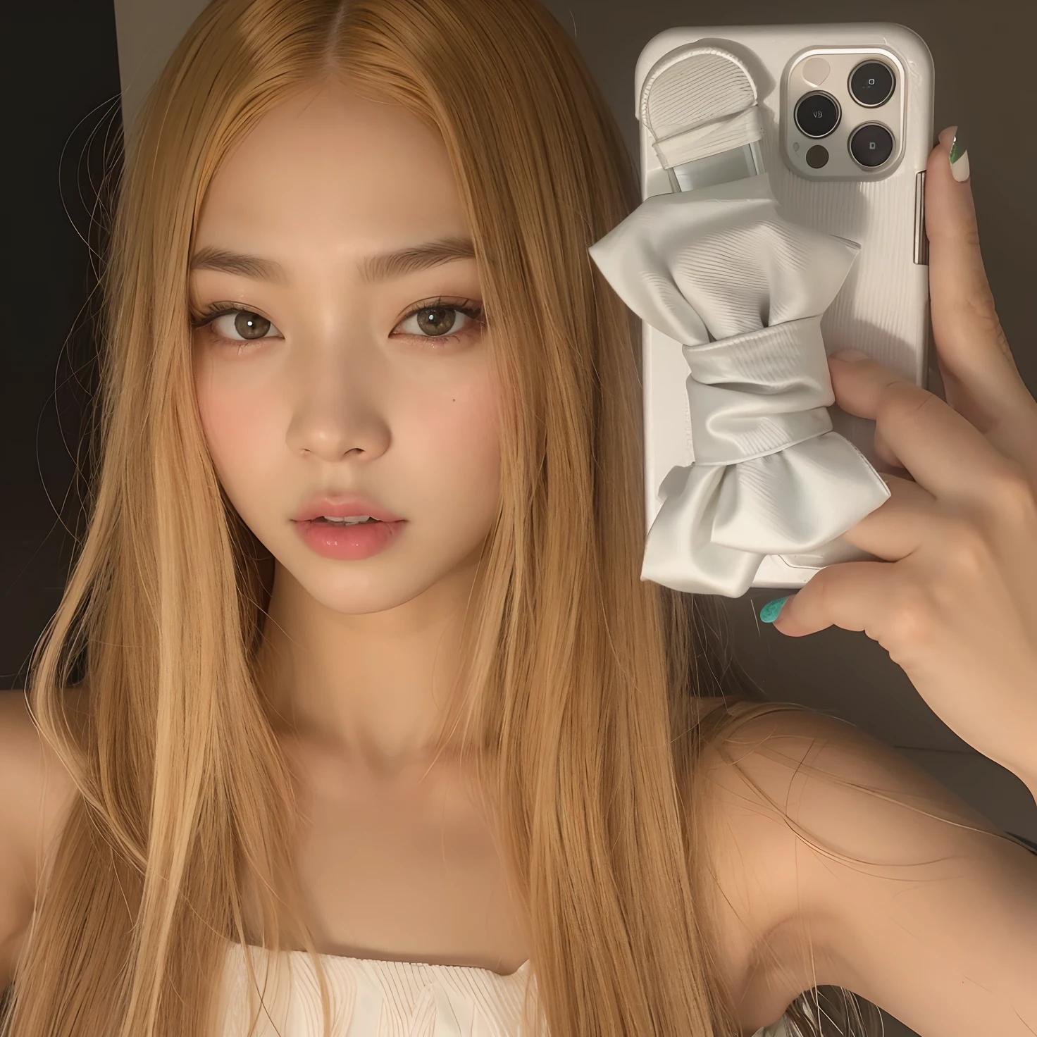 There's a girl who's taking a selfie with her cell phone, Parque Roseanne de Blackpink, Blackpink Jennie, Jossi de Blackpink, Cl, iPhone selfie, Lalisa Manoban de Blackpink, Lalisa Manobal, Retrato de Jossi de Blackpink, Taejune Kim, Heonhwa Choe, Sun Yunjoo, 8k selfie photograph, Jaeyeon Nam