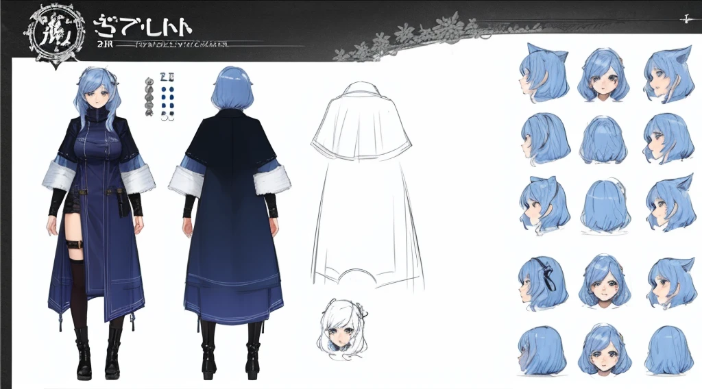 Female original character reference sheet adoptable,