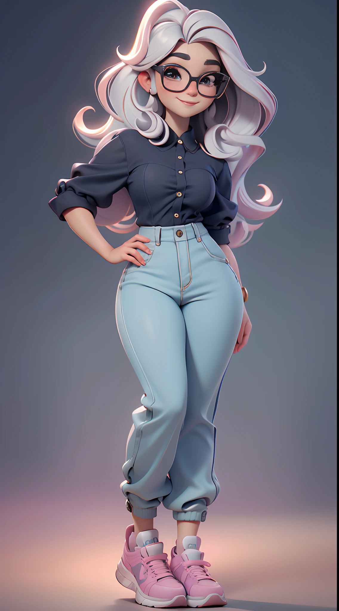 melhor qualidade, master part, oi-nada, uma , Cheongsam, chapelaria, colar, jewelries, beautiful face, envelope_Corpo, efeito tyndall, fotorrealista, Dark Studio, Rim lighting, Two-tone lighting, (High Definition Skin: 1.2), 8k UHD, DSLR, soft lighting, alta qualidade, Volumetric lighting, candid, fotografia, high resolution, 4k, 8k, Bokeh, ( professora) ,(olhos castanhos detalhados),thick pink lips,(cabelos desgrenhados),(vestindo uma camiseta folgada,baggy pants,Fashionable sneakers ),soft and lazy,(fundo simples:1.2)fundo colorido inteiro,ju,4k Standing, Alegremente, mostrando toda a sua alegria, imagem frontal do rosto perfeita detalhada , rosto perfeito harmonioso, Long black curly hair and big round glasses with thin, bordas pretas, imagem de alta qualidade qualidade , professora , professora, com cabelo preto cacheados, foto do frontal, sorridente,bela Alanis Guillen, ((melhor qualidade)), ultrarrealista em detalhes do corpo, Hands,olhos, boca, 16k, cabelos negros estilo slime, ((obra-prima)), (detalhado), Pescador , ethereal beauty, empoleirada em sala de aula , cores suaves, (alta resolução:1.2) professora deve estar completa e perfeita na imagem UHD, mostrando o (corpo inteiro, incluindo as pernas: 1.5) : Chame-a de Bela. Ela deve ter cabelos pequenos em tom preto. with long eyelashes and rosy cheeks. Sorriso delicado e branco. Bela deve estar vestida com uma roupa tons pastel, tons amarelos e detalhes doces;. Ela segura seu bonito (Pastel-colored owl mascot wearing delicate glasses). Certifique-se de adicionar detalhes nas roupas, such as buttons and pockets,( Cute colorful sneakers) Be sure to add details like gold pearls with zippers. Certifique-se de adicionar sombras, texturas e detalhes nos cabelos, roupas, Books and pencils ,cadernos, colored pencils, quadro negro, to make them even more adorable and charming 16K
