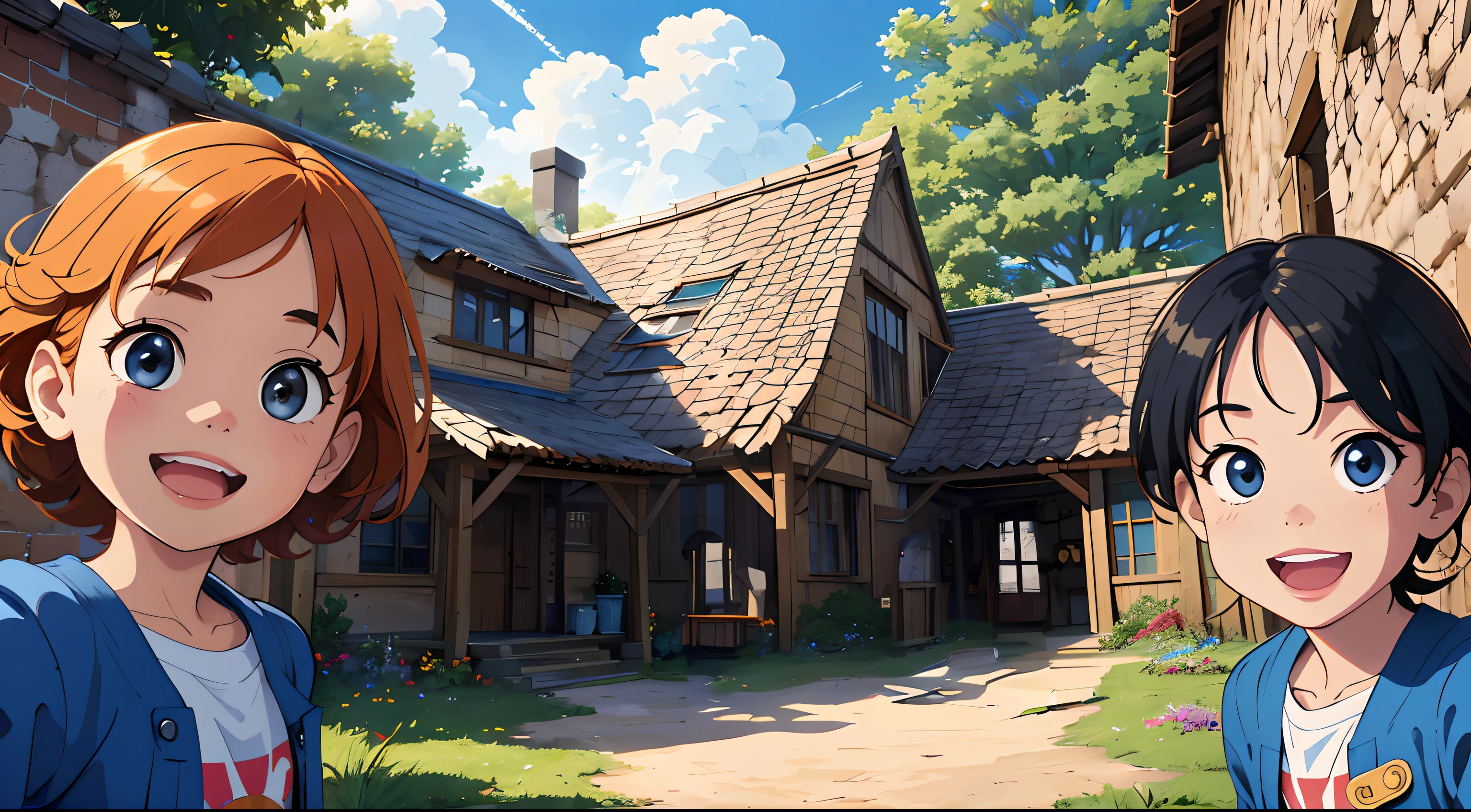 wooden house, anime scenery, floor, perfect generation, comissioned