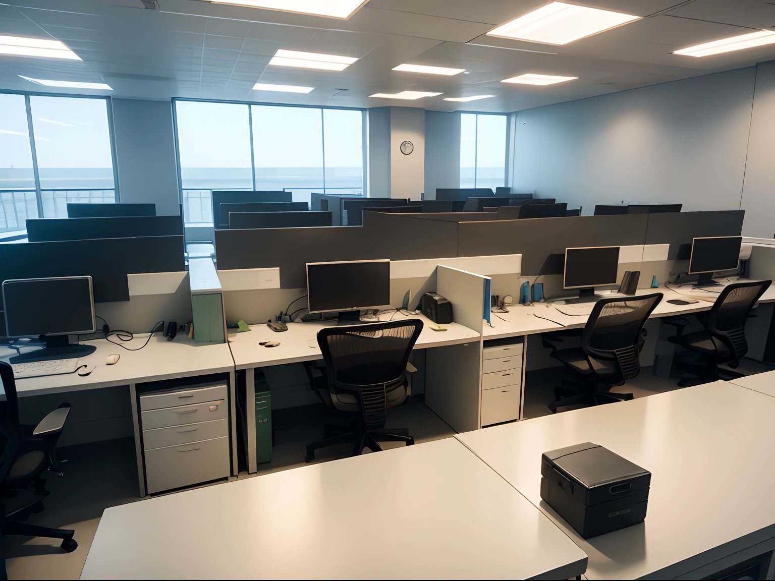 it-отдел, office with employees, sitting at computers, Men working at computers