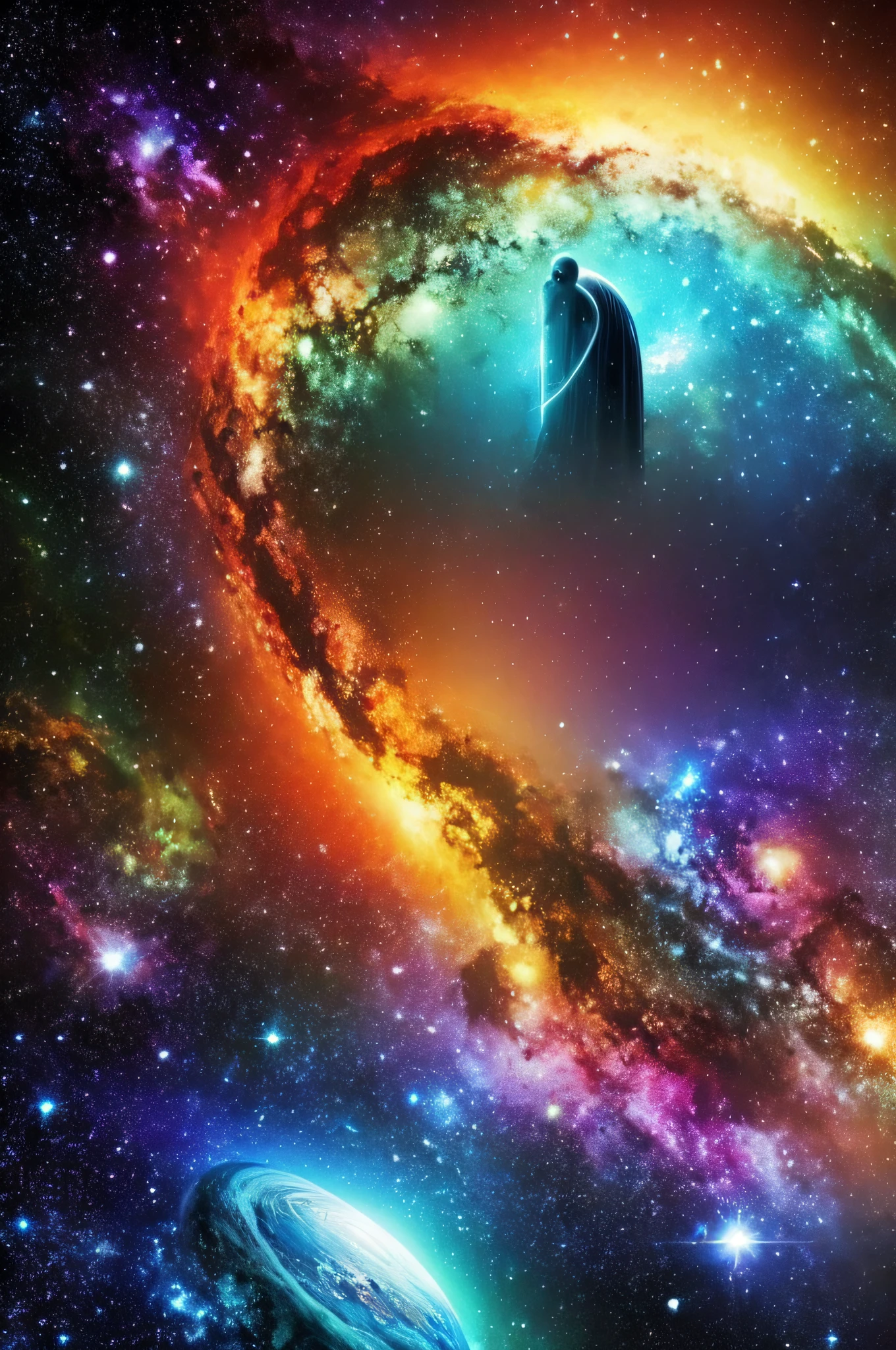 n the colored universe with the visible and beautiful galaxy, just the first real encounter with one human and one advanced intelligent alien species, on a neutral planet. It's full of details and lot of emotional