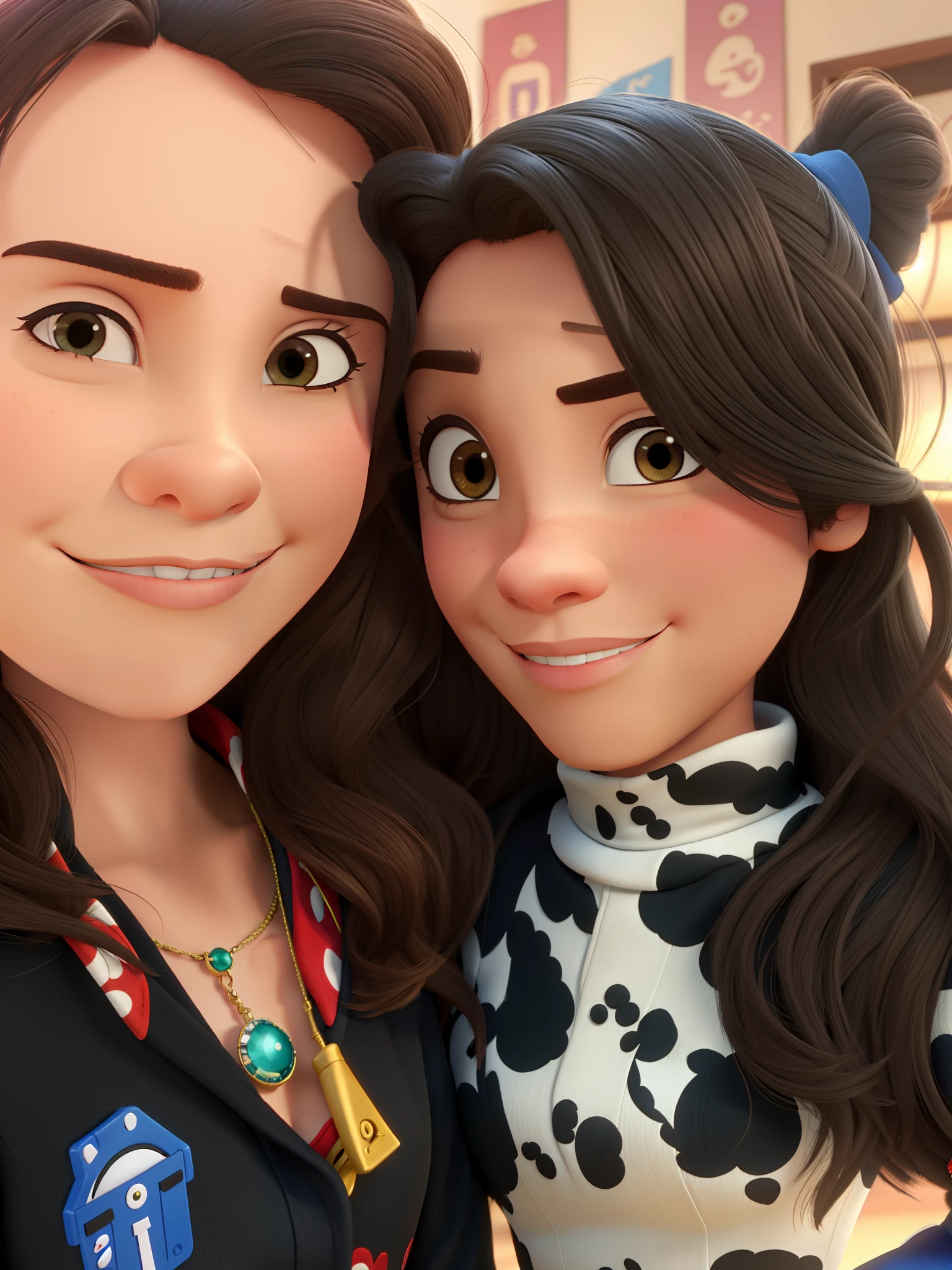 casal no estilo disney pixar, alta qualidade, melhor qualidade