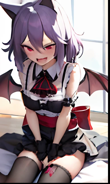 masterpiece, best_quality, 1girl, solo, (goth:1.2), remilia scarlet, kemonomimi, dog girl
