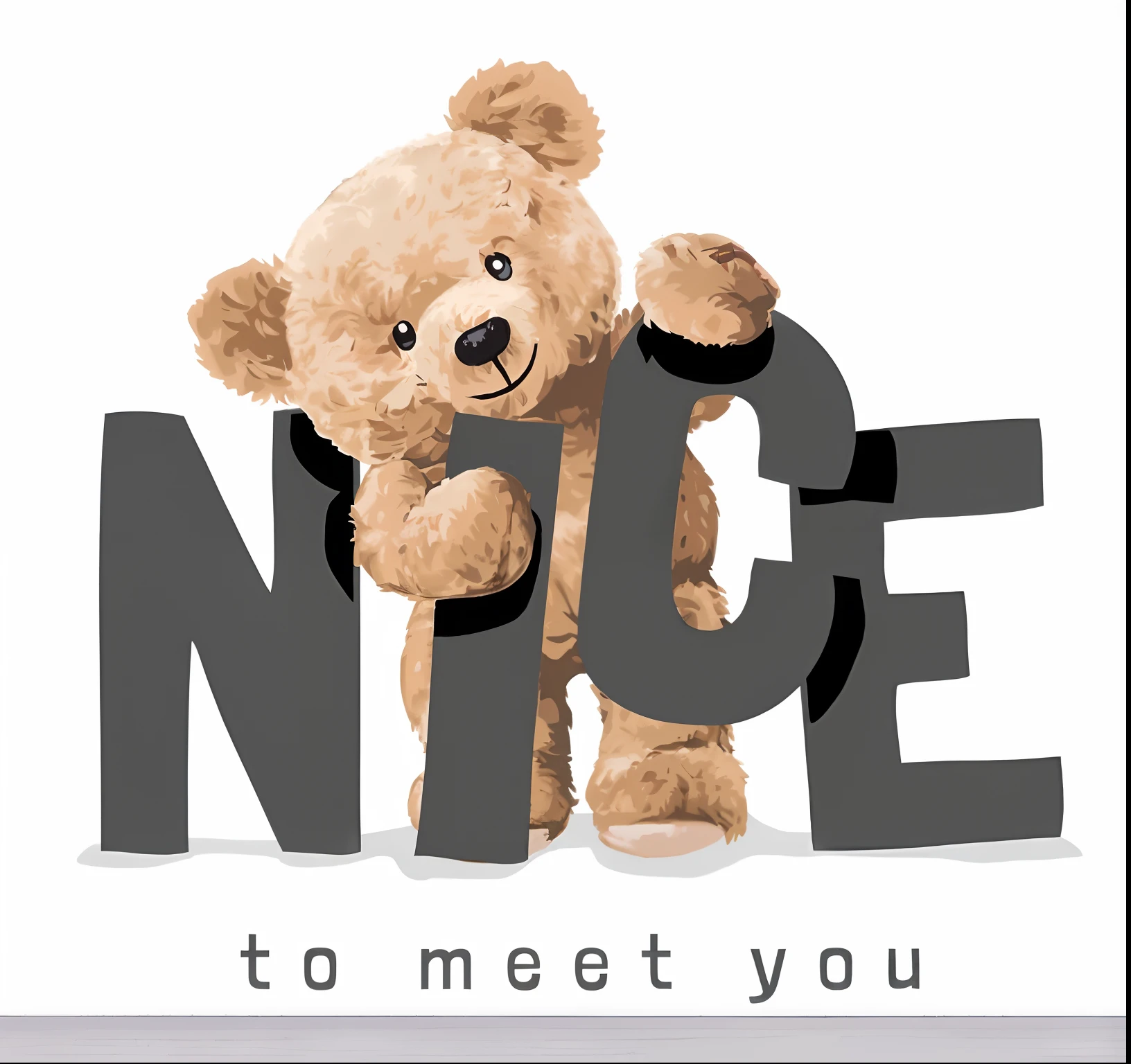 There's a brown teddy bear holding a sign, For me, lindas ilustraciones, Sin degradados, Golondrina Toron, Muy bien, osito de peluche, cara bonita, Ordenado Baerd, El oso de peluche sostiene una pistola, Foto de perfil, super cute and friendly, Bonitas vistas, Imagen de perfil, Bearbrick, Hola, sosteniendo un oso de peluche