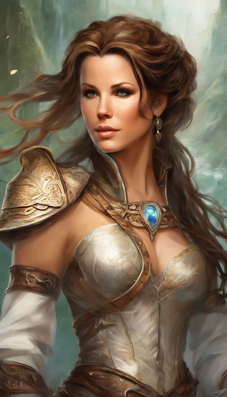 (masterpiece, best quality), Kate Beckinsale, Beautiful face, leather, braided hair, collar, boots,