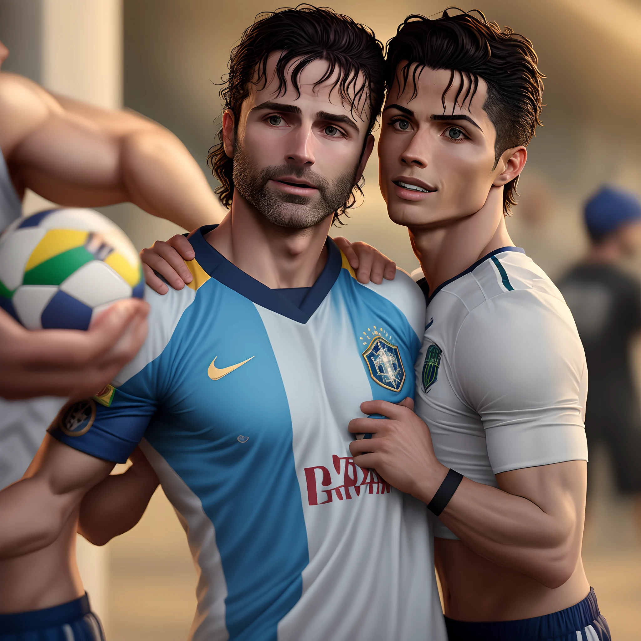Rick Grimes e Cristiano Ronaldo jogando no Brasil ganhando o hexa