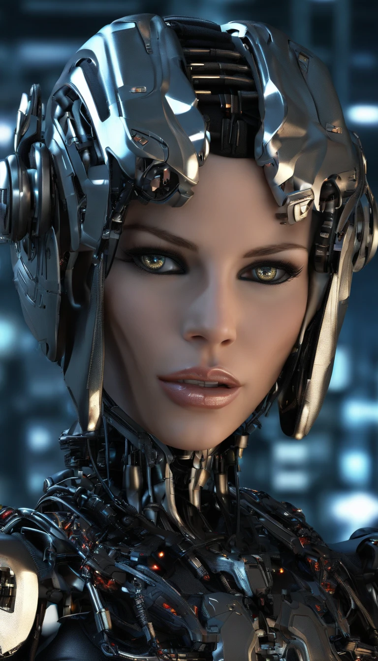 (masterpiece, best quality), Kate Beckinsale, Beautiful face, leather, braided hair, collar, boots,