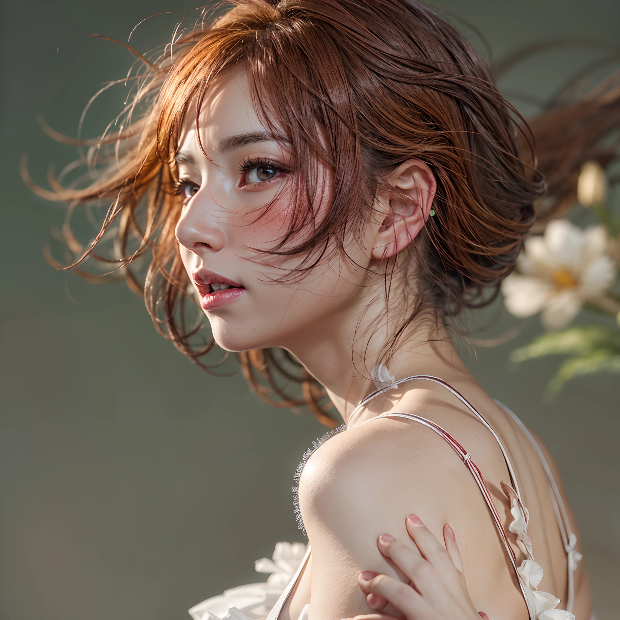 (best quality,highres,masterpiece:1.25), { ultra-detailed | realistic | photorealistic | RAW | Physically-based rendering },((photo-realistic:1.45)), { Zoom Layer | White and vivid colors | Random hair color | Short Bob | hair flowing in the wind | Strong wind | Face focus | Ass focus | Detailed open crotch bloodstains }, { beautiful detailed eyes | beautiful detailed lips | long eyelashes | rosy cheeks | natural-looking eyebrows | sparkling eyes with intricate details | subtle blush on the face | warm and inviting smile | detailed eyelashes with volume and length | sparkling highlights in the eyes | delicate shadows on the face | expressive facial features | life-like expressions | captivating gaze | pure joy and happiness radiating from the eyes and face }, { Glistening ivory skin | impeccable skin texture }, { (Mystical sight) | subtle atmospheric haze | Curved horizon | Red Moon | early morning | magic hour | high place | on the top | Flowers | Red leather high collar }, back lighting, (((7 Tiny Japanese junior idols:1.25, Standing Full Body:1.2))), { childish:1.25 | slingshot swimsuit | sideboob:1.15 }, { Dynamic-angle:1.2 | from below | Wide-angle | Whole BODYSHOT }, ( Whole Body proportions and all limbs are anatomically accurate ) .