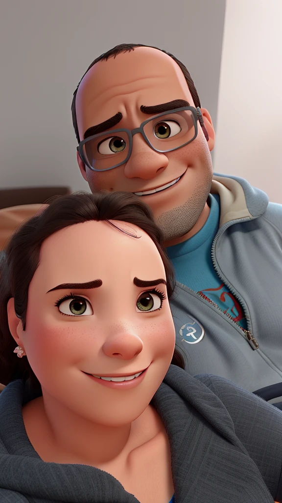 romantic couple, igual aos filmes Disney Pixar