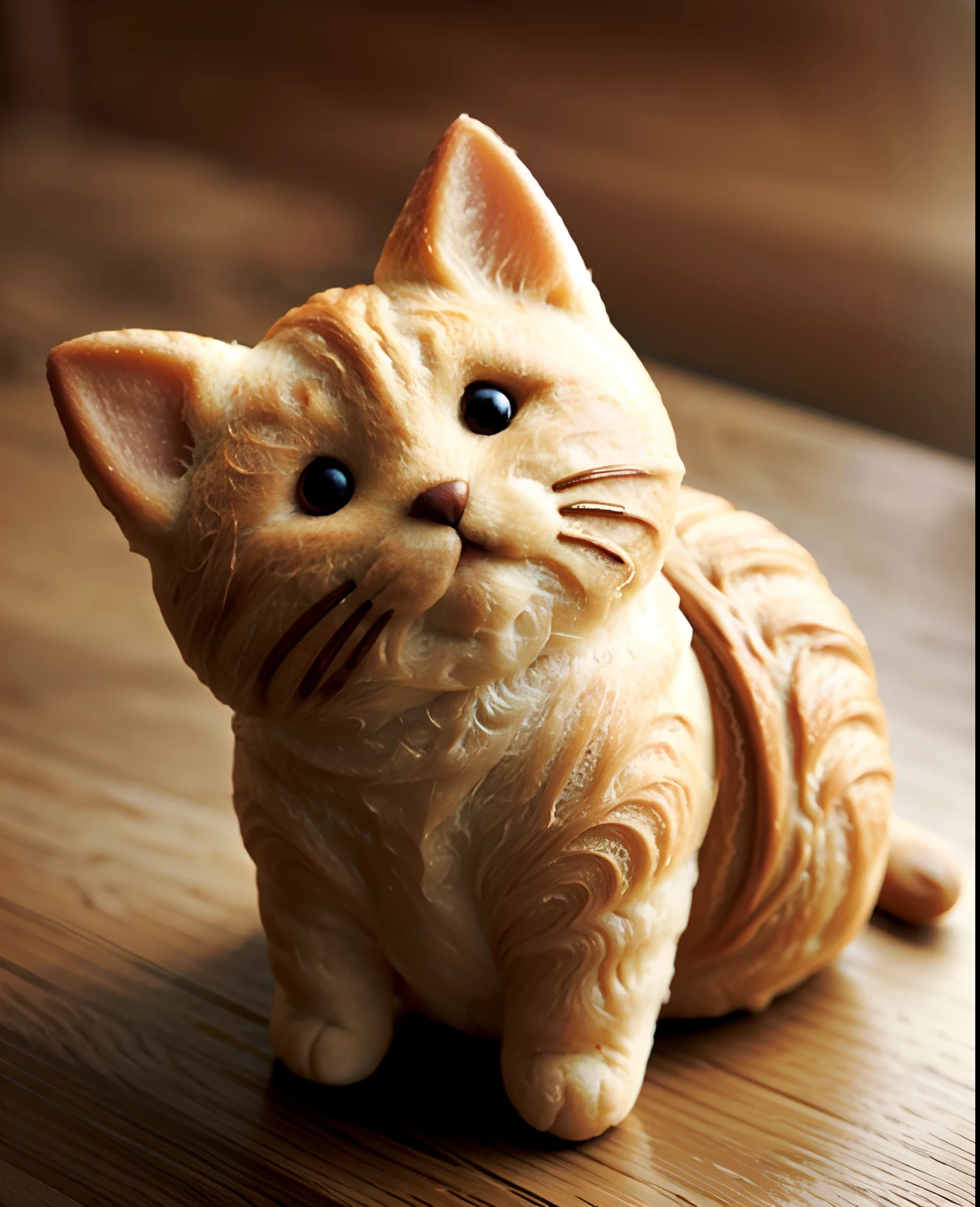 CroissantStyle cat , simple background