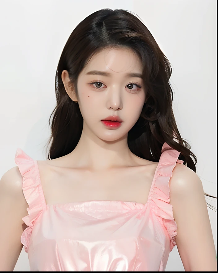 girl with slanted eyes like a fox, a small nose and large, pompous lips.