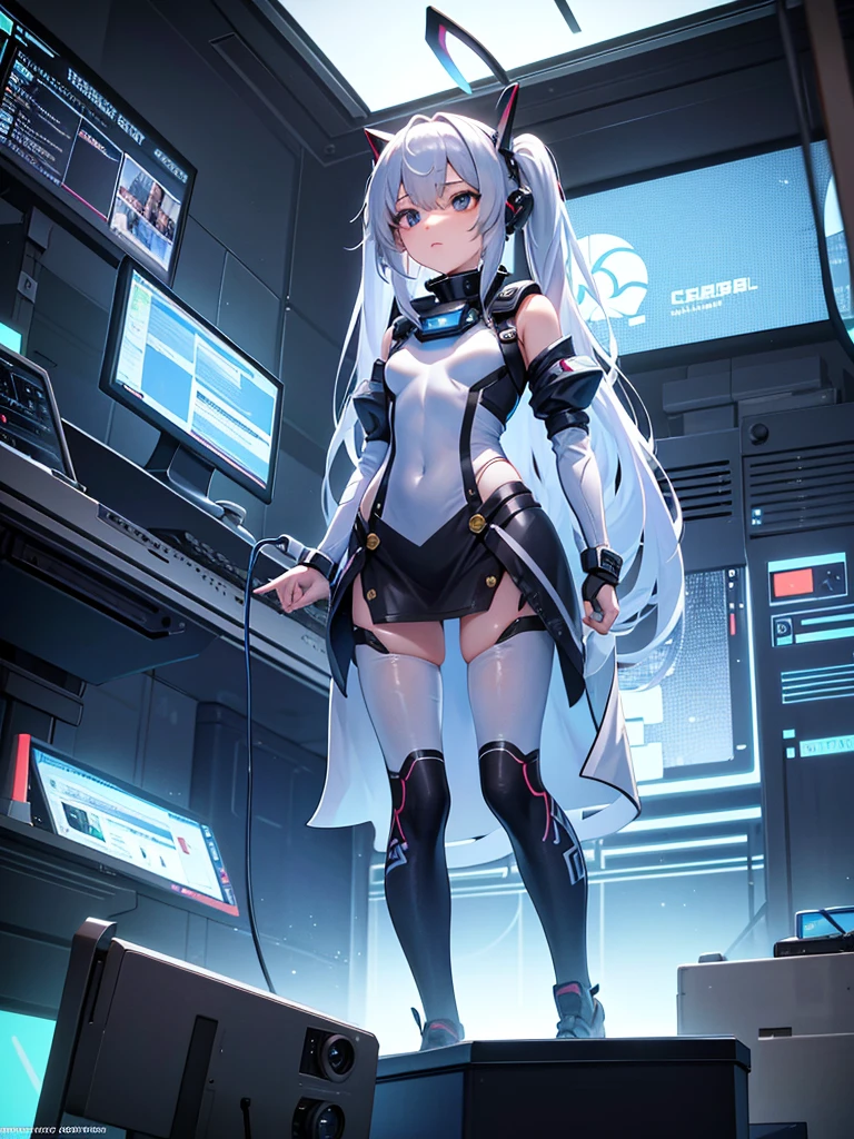 One girl、Inside the spacecraft、A girl and a beautiful sight are spreading。The walls and ceiling are covered with panels of futuristic design.、It has a fantastic glow。The interior of the ship is spacious々and々And々And々And々And々And々And々And々And々And々And々And々And々And々And、A variety of scientific instruments and consoles are located。The interior space of the spacecraft is、、、、、、、、、、、、、、、It features a silvery metallic texture and a curvaceous design、focus on girl